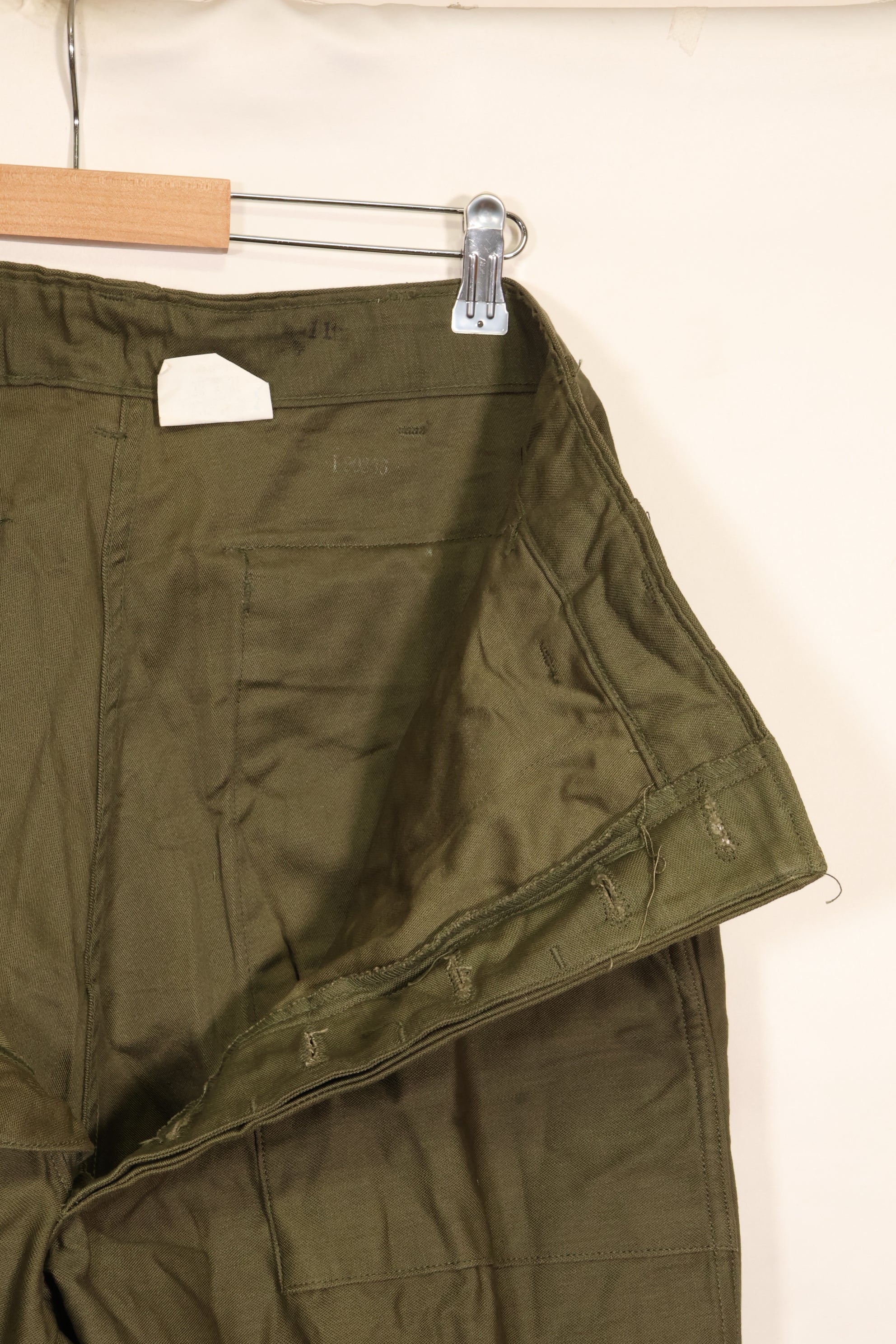 1974年会計　TYPE 3　36 x 31 アメリカ軍　OG-107 ユーティリティパンツ　ベイカーパンツ　中古品