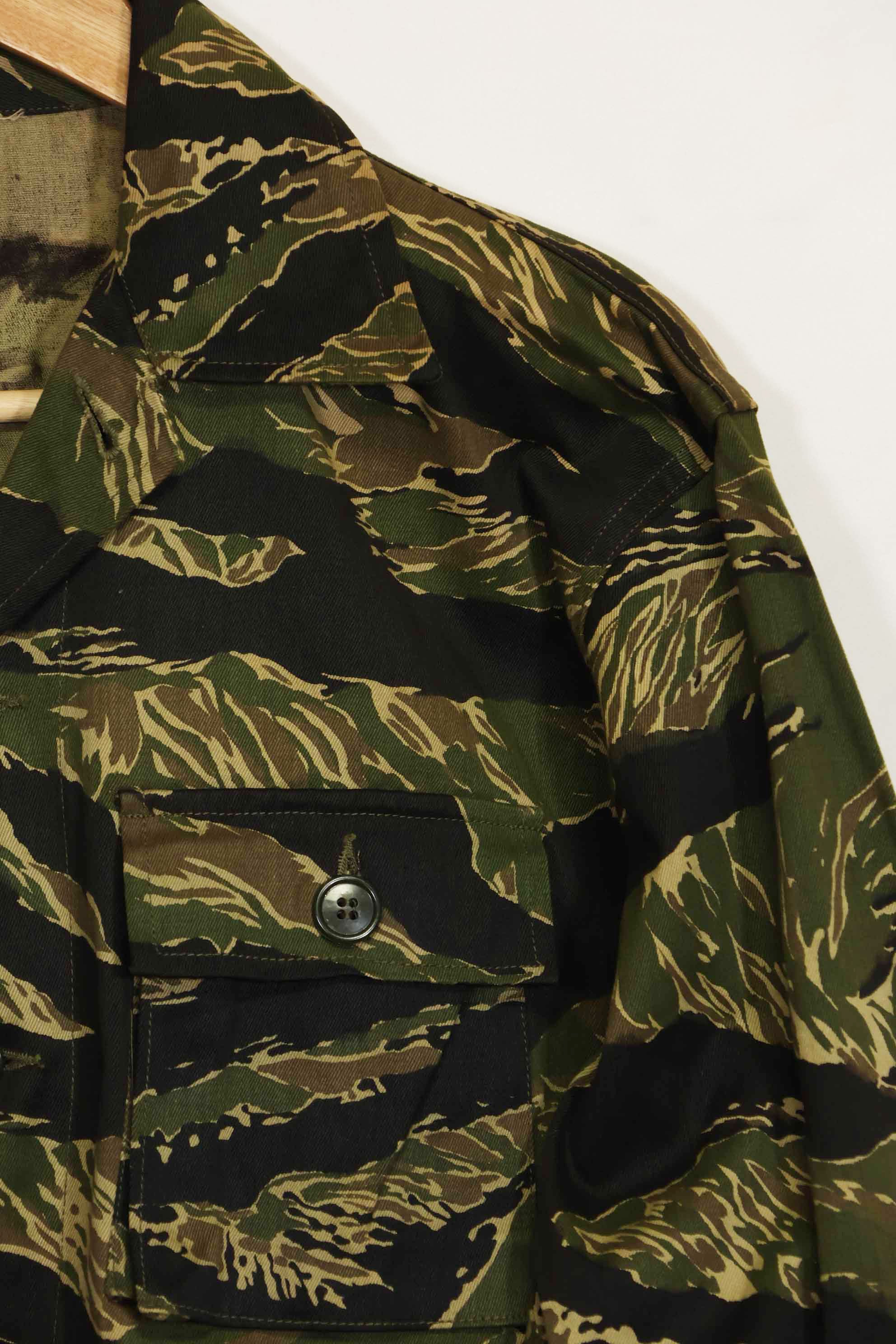 1960年代　デッドストック　沖縄タイガー　タイガーストライプ　シャツ　Asian Cut