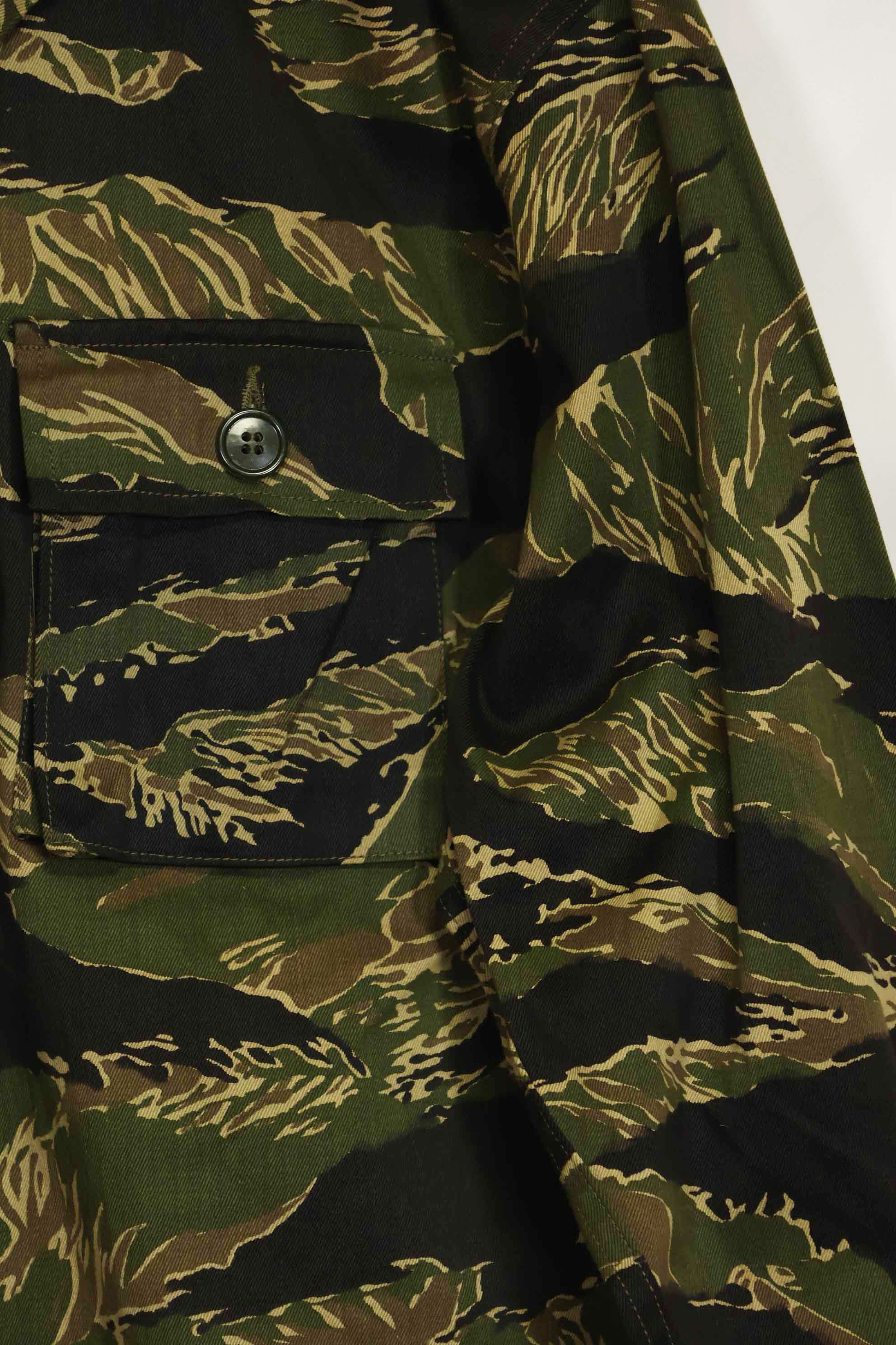 1960年代　デッドストック　沖縄タイガー　タイガーストライプ　シャツ　Asian Cut