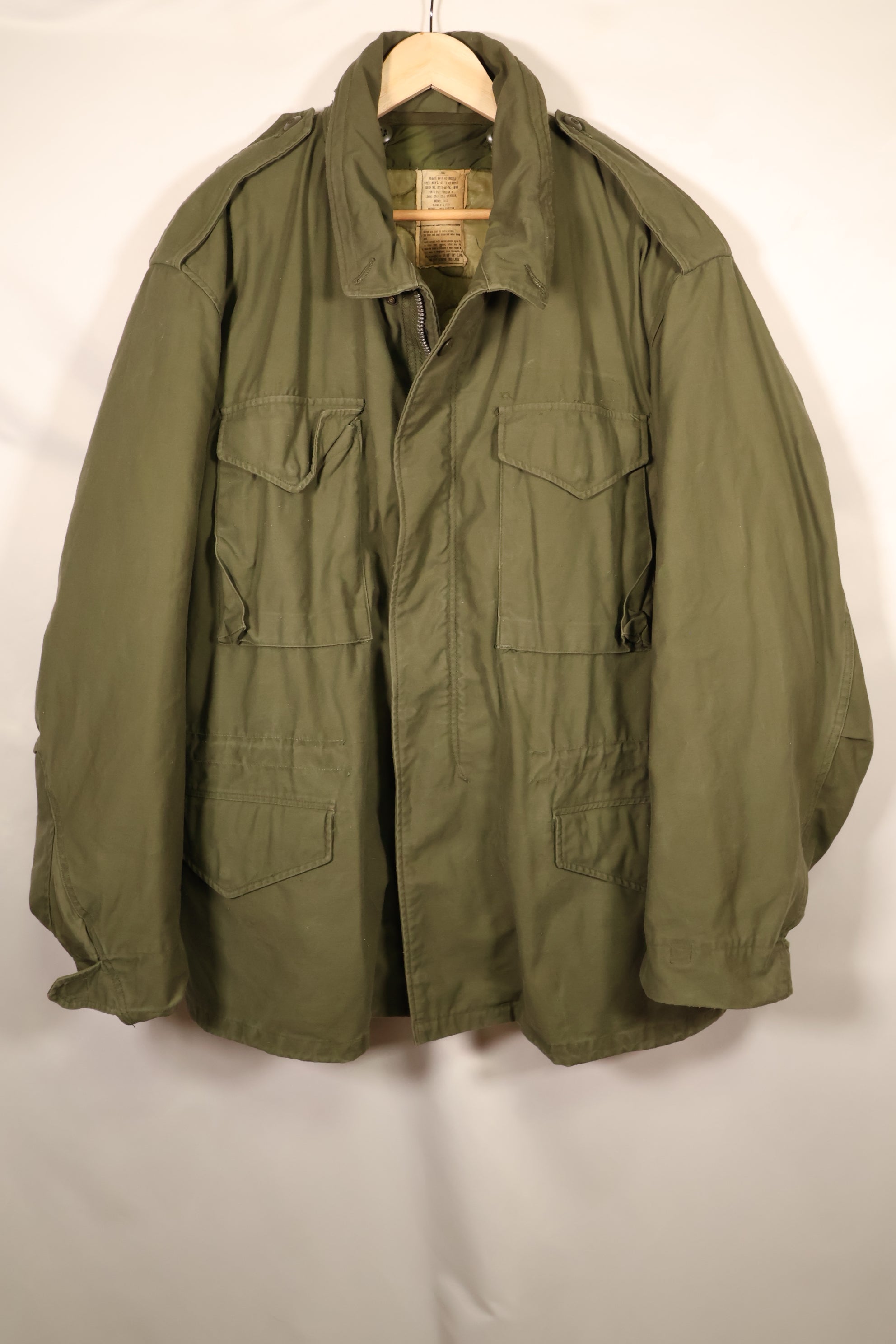1969年契約　X-L-R　M65 フィールドジャケット　2nd Model 1981年契約 ライナー付　中古品