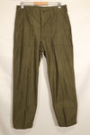 1974年会計　TYPE 3　36 x 31 アメリカ軍　OG-107 ユーティリティパンツ　ベイカーパンツ　中古品 B