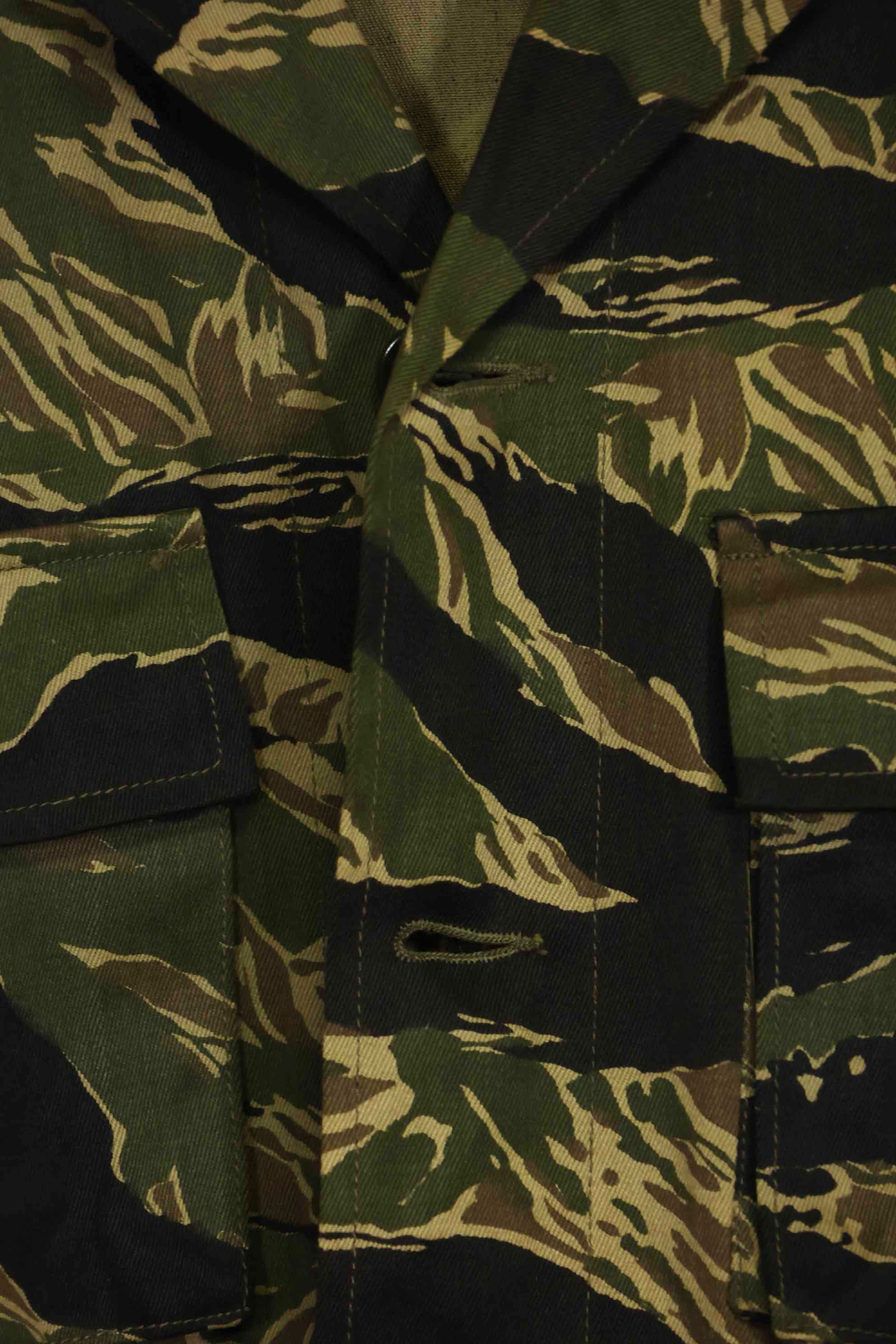 1960年代　デッドストック　沖縄タイガー　タイガーストライプ　シャツ　Asian Cut