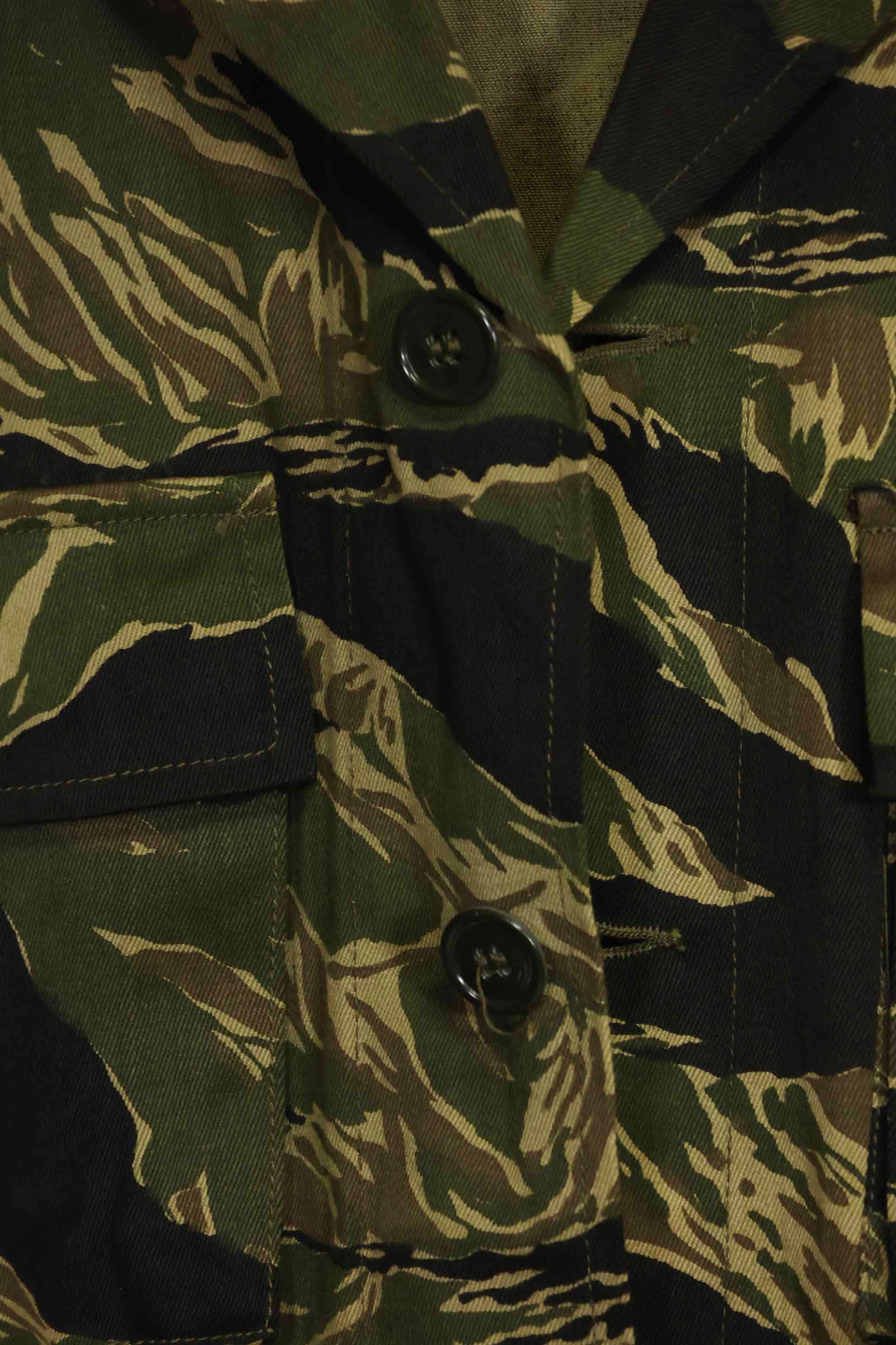 1960年代　デッドストック　沖縄タイガー　タイガーストライプ　シャツ　Asian Cut