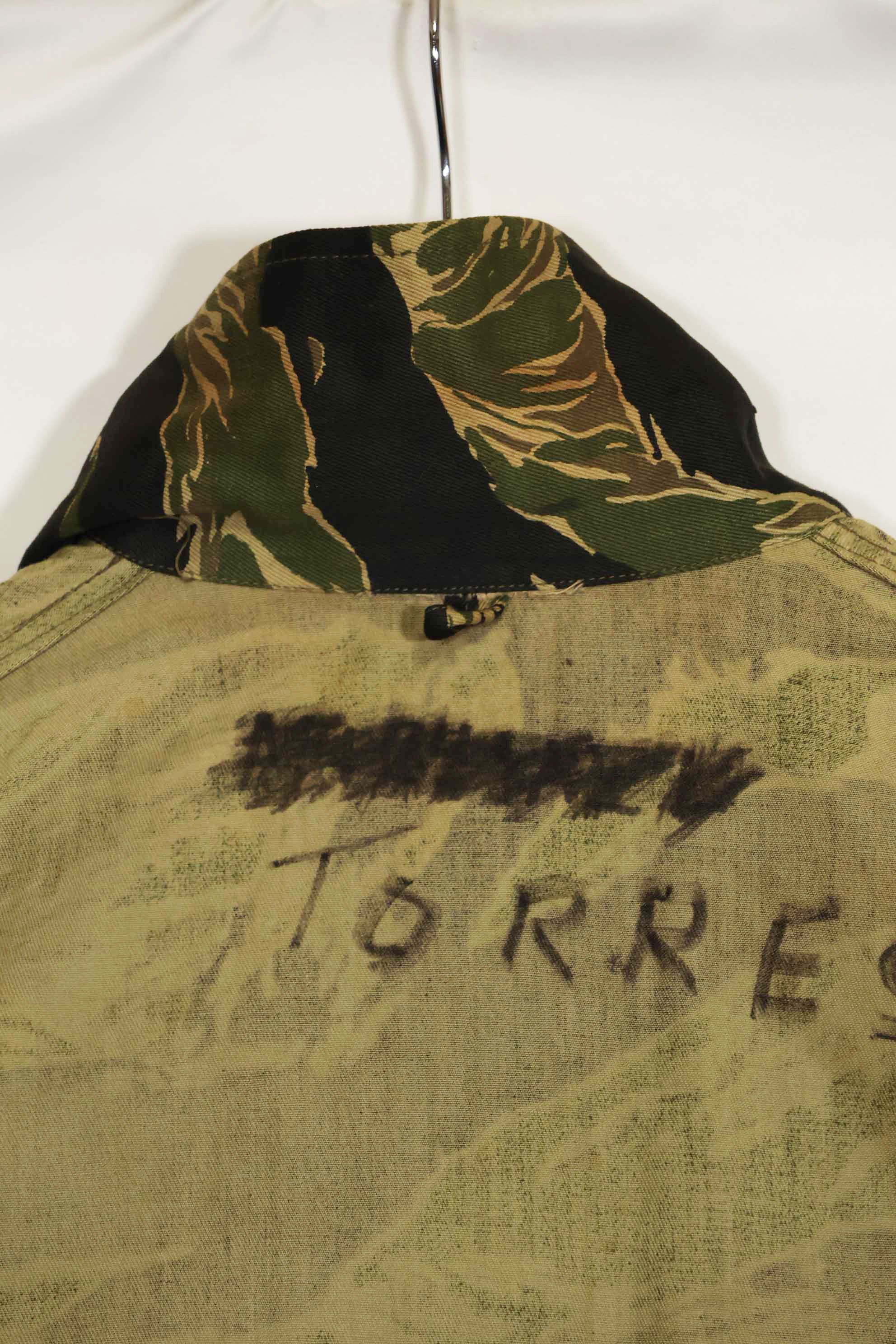 1960年代　デッドストック　沖縄タイガー　タイガーストライプ　シャツ　Asian Cut