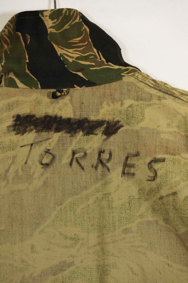 1960年代　デッドストック　沖縄タイガー　タイガーストライプ　シャツ　Asian Cut