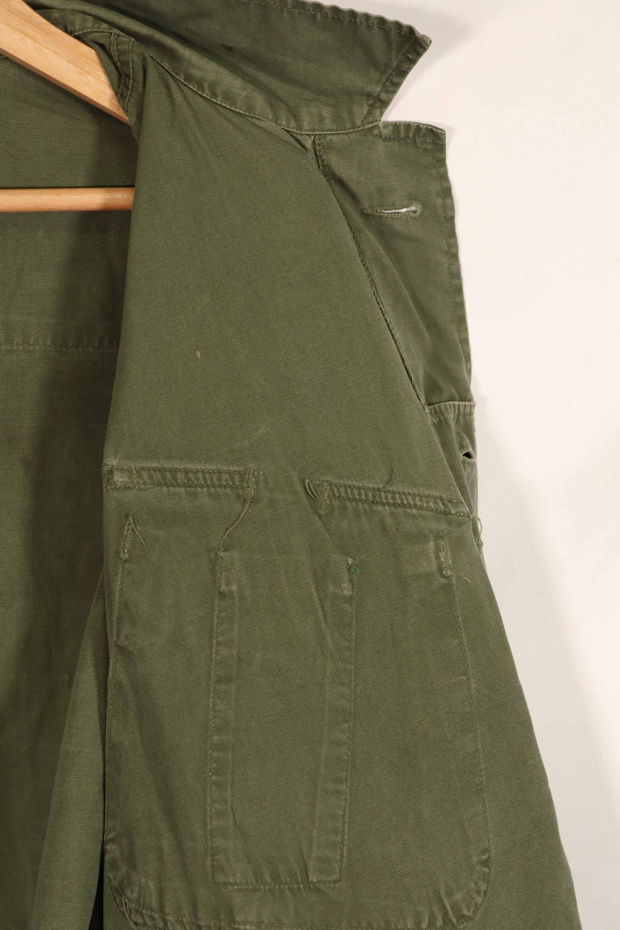 正品 1967 年第三款丛林迷彩夹克，二手，无尺码标签