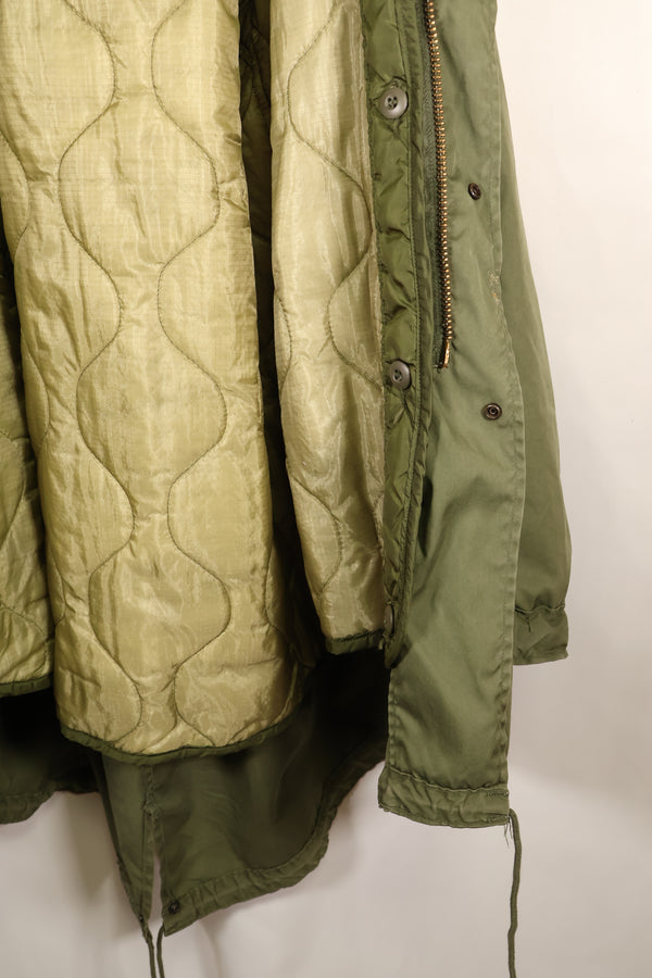 20 世纪 70 年代批量混合 M-R M65 野战派克大衣，鱼尾，黄铜拉链，二手。