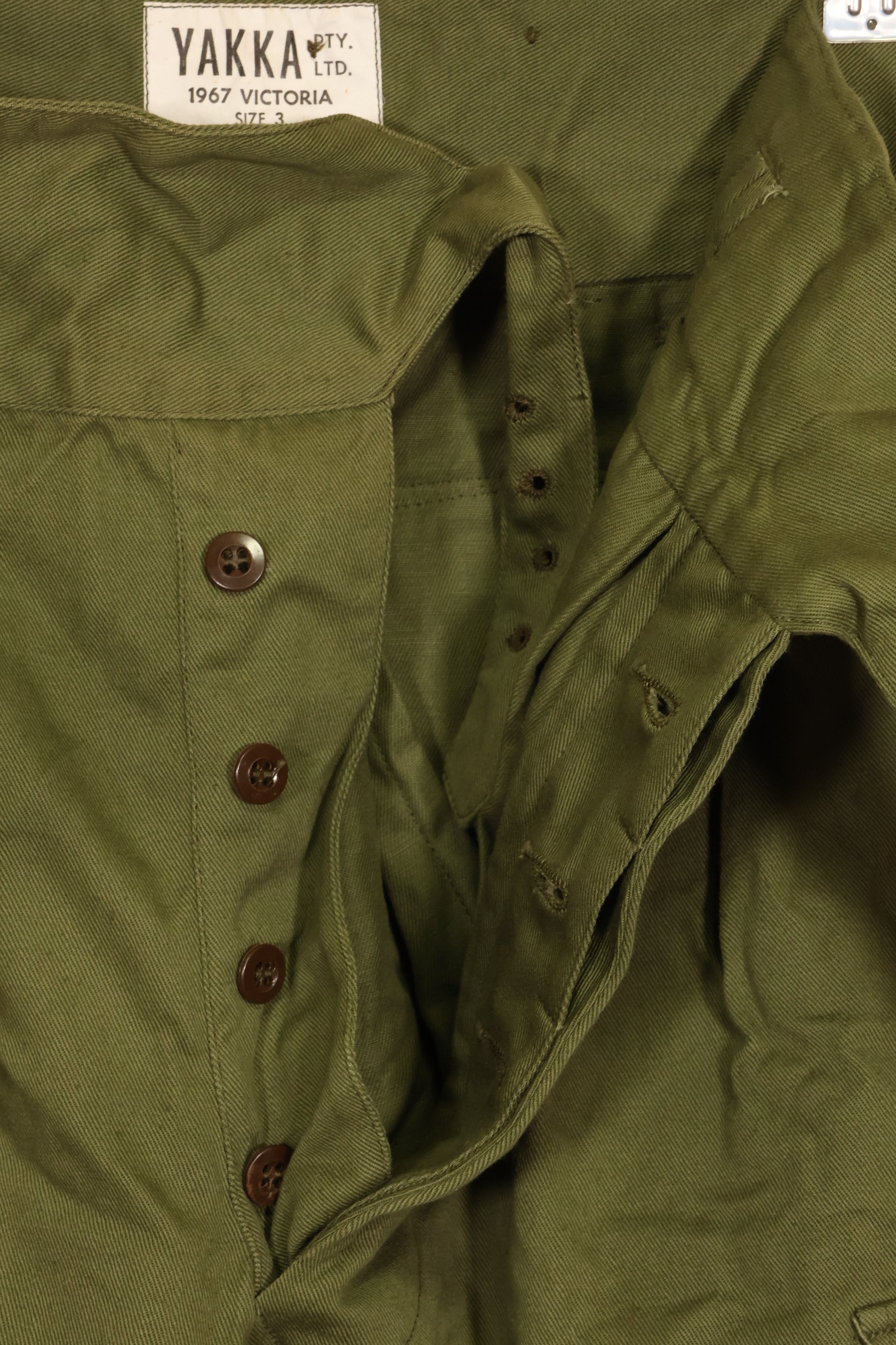 1967年契約　極上品　ベトナム戦争　オーストラリア軍　フィールパンツ　ほぼ未使用品