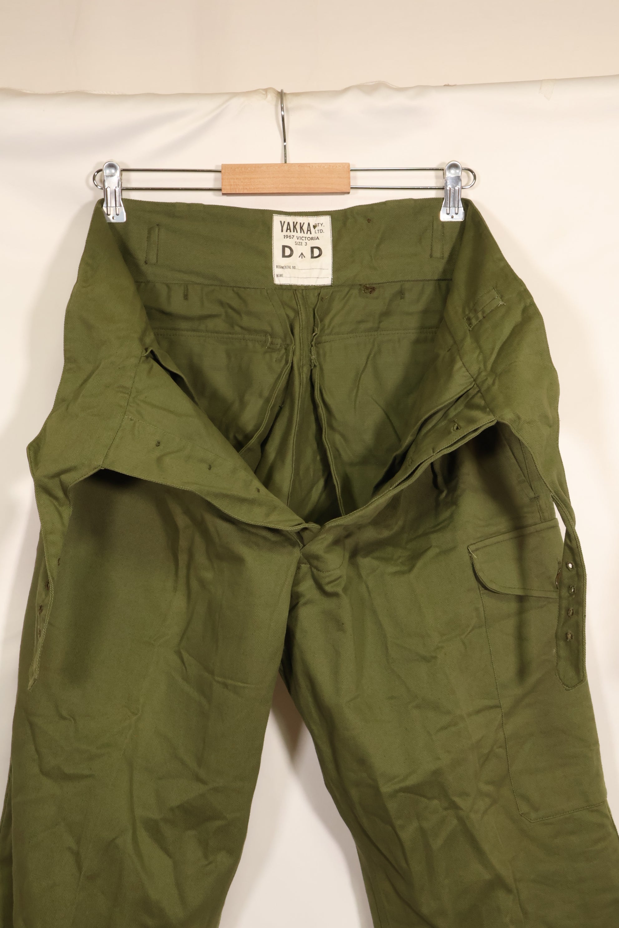 1967年契約　極上品　ベトナム戦争　オーストラリア軍　フィールパンツ　ほぼ未使用品