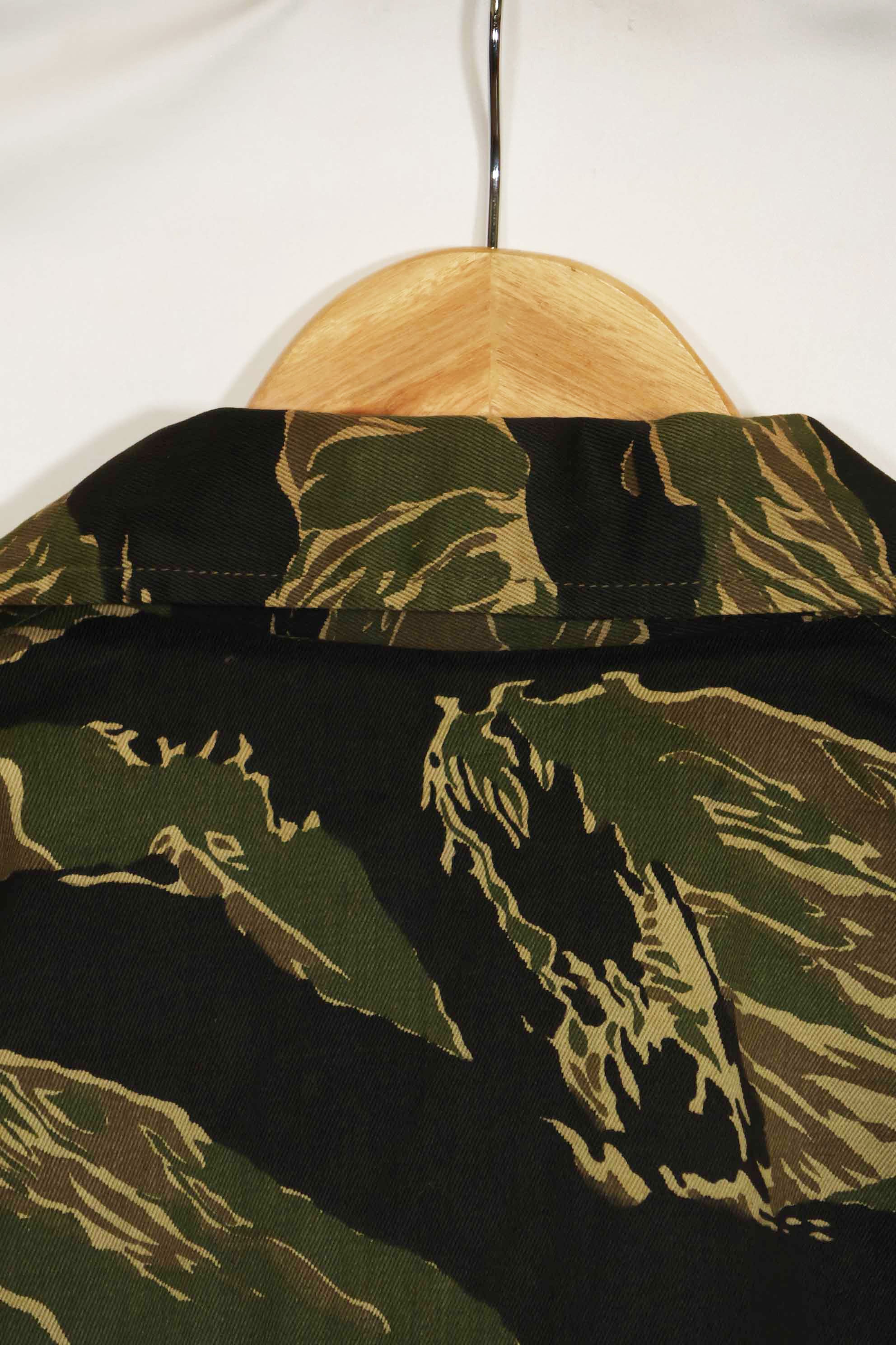 1960年代　デッドストック　沖縄タイガー　タイガーストライプ　シャツ　Asian Cut