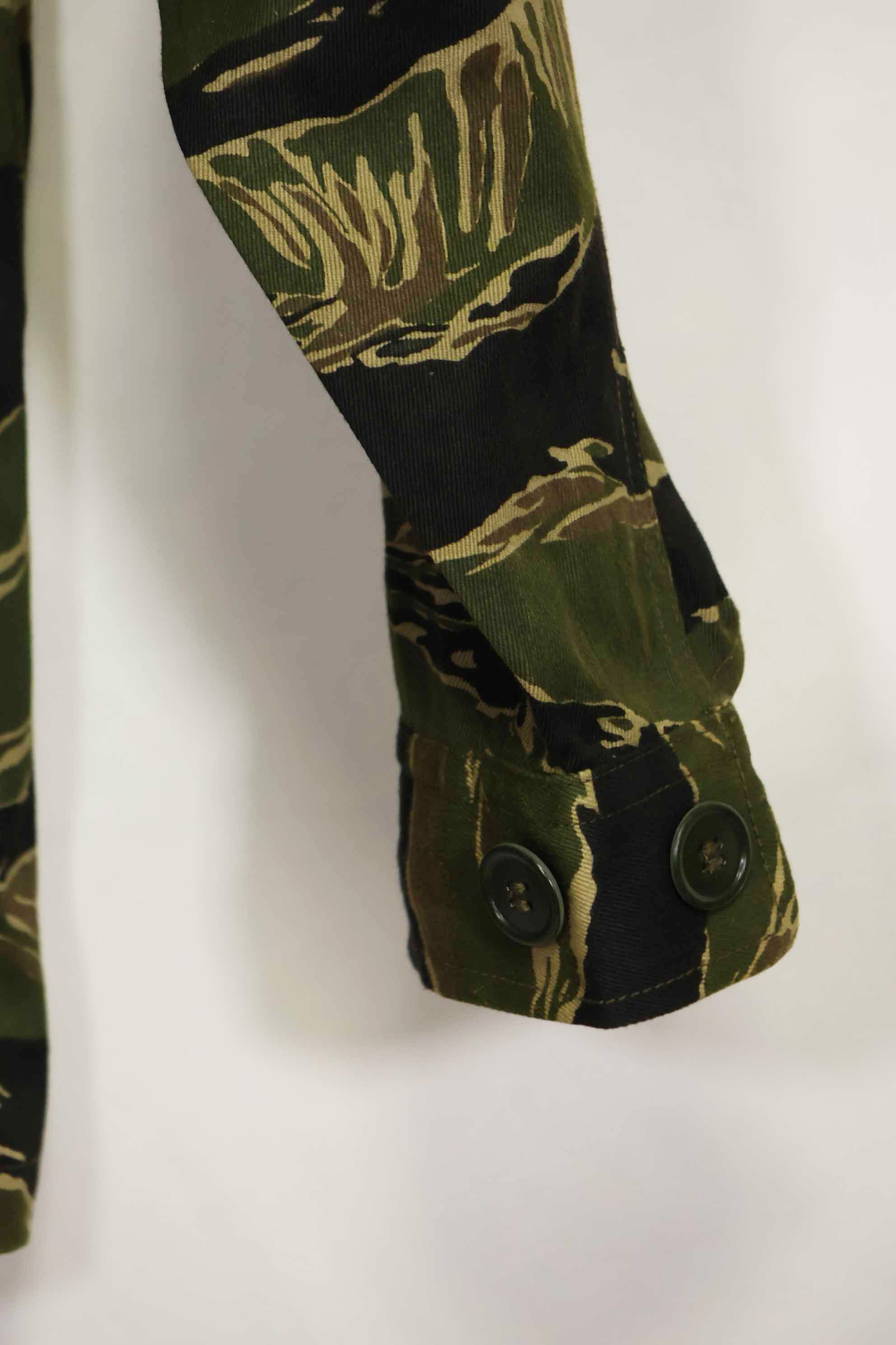 1960年代　デッドストック　沖縄タイガー　タイガーストライプ　シャツ　Asian Cut