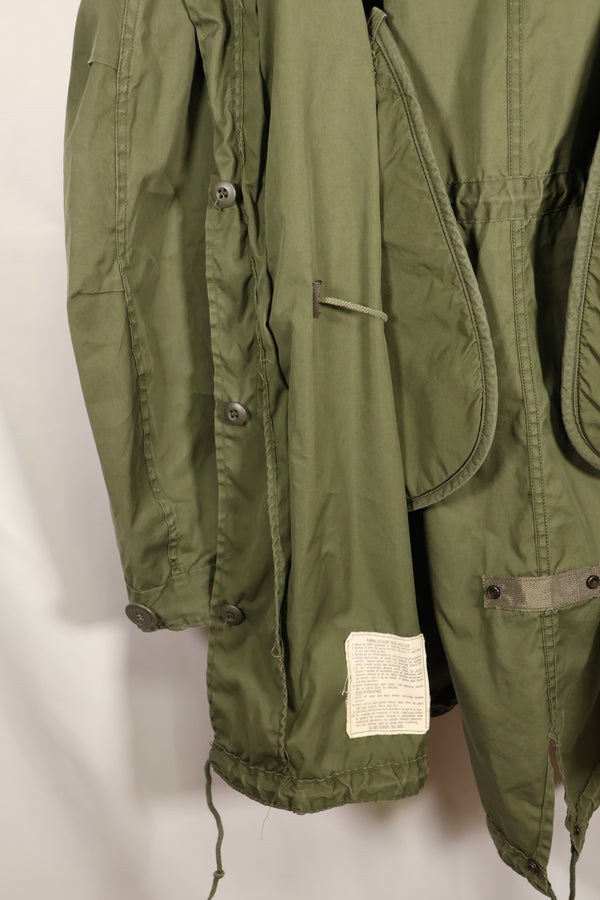 20 世纪 70 年代批量混合 M-R M65 野战派克大衣，鱼尾，黄铜拉链，二手。