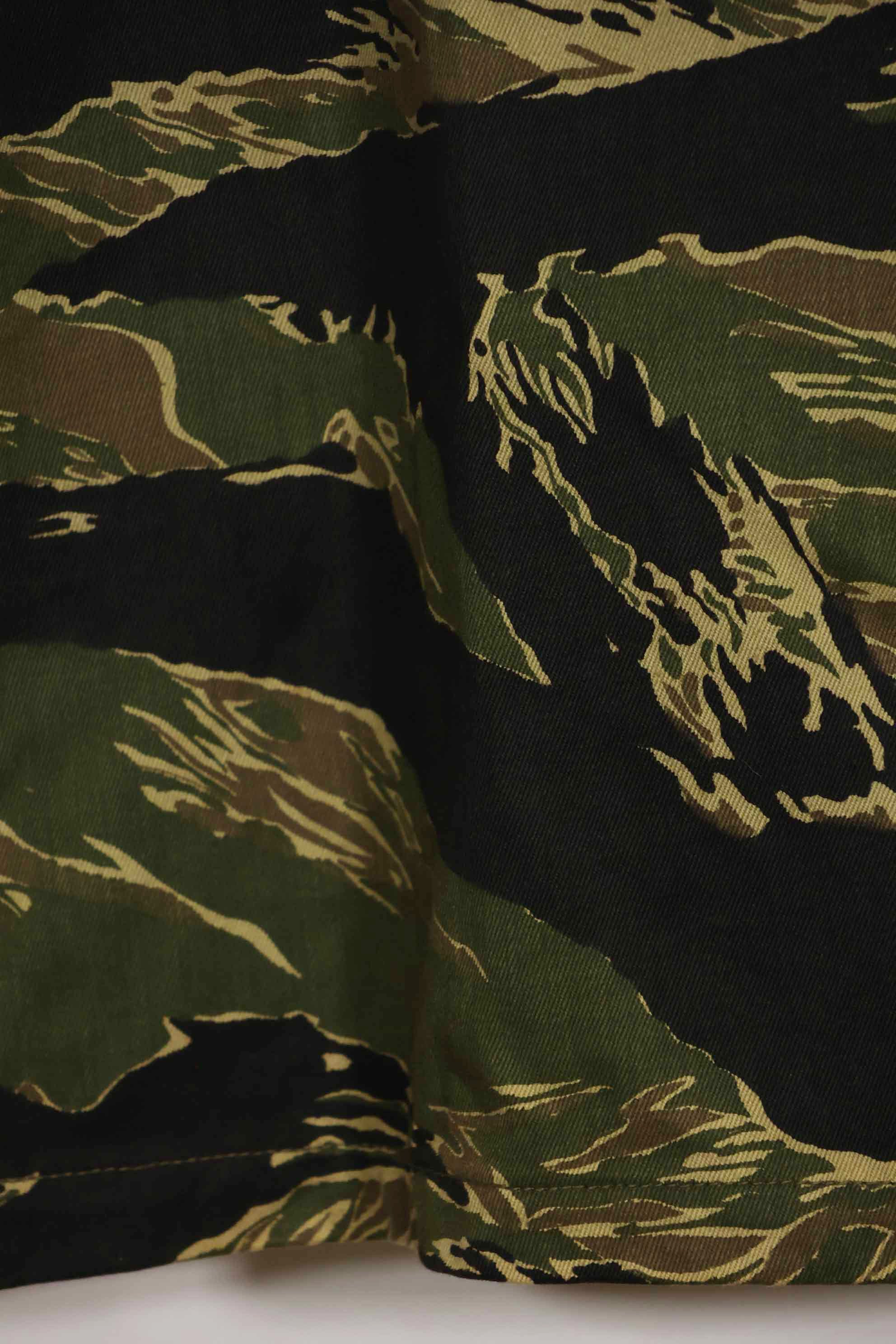 1960年代　デッドストック　沖縄タイガー　タイガーストライプ　シャツ　Asian Cut