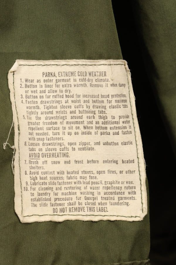 20 世纪 70 年代批量混合 M-R M65 野战派克大衣，鱼尾，黄铜拉链，二手。