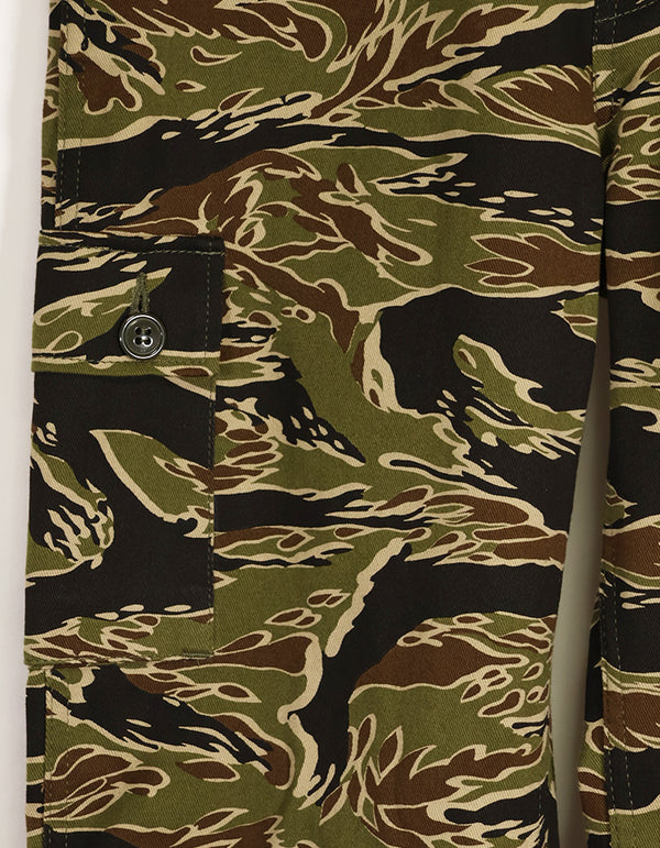 【2024年7月初旬納品予定】 MILITARIA 1911 Reproduced Early Gold Tiger Stripe Pants US-Cutin