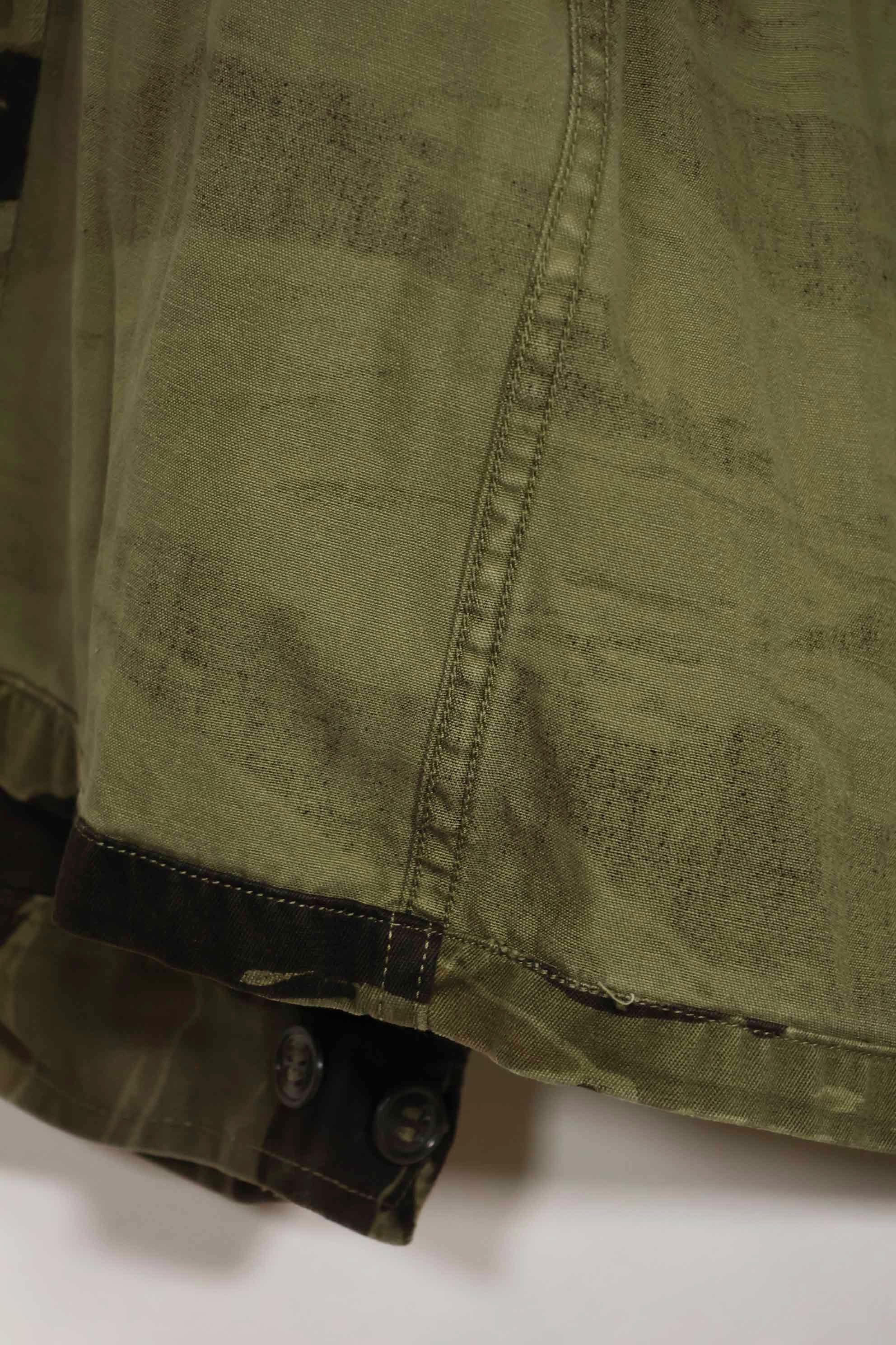 1960年代　クラシックパターン　タイガーストライプ　シャツ　Asian Cut 中古品