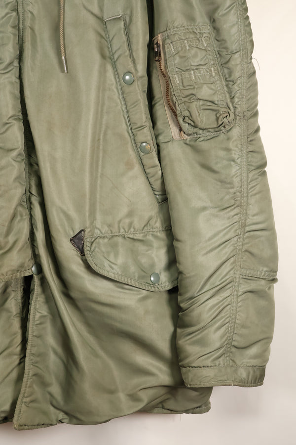 20 世纪 50 年代末 - 60 年代初 中号美国空军美国空军 N3-B 飞行夹克，使用过。