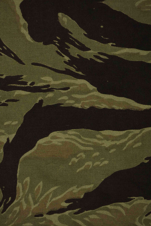 1960年代　クラシックパターン　タイガーストライプ　シャツ　Asian Cut 中古品