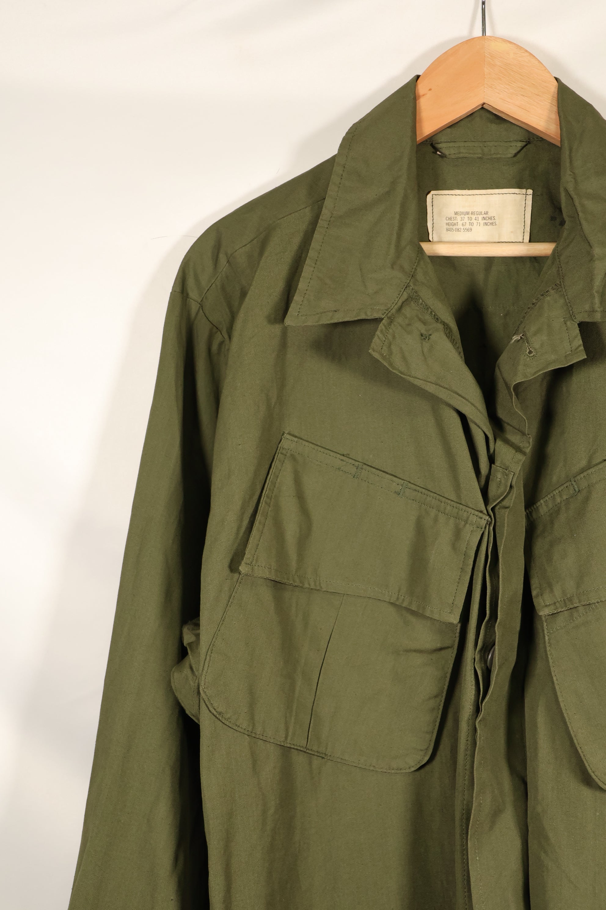 1966-67 Contract M-R 3rd Model Jungle Fatigue Jacket, almost never used, good condition.