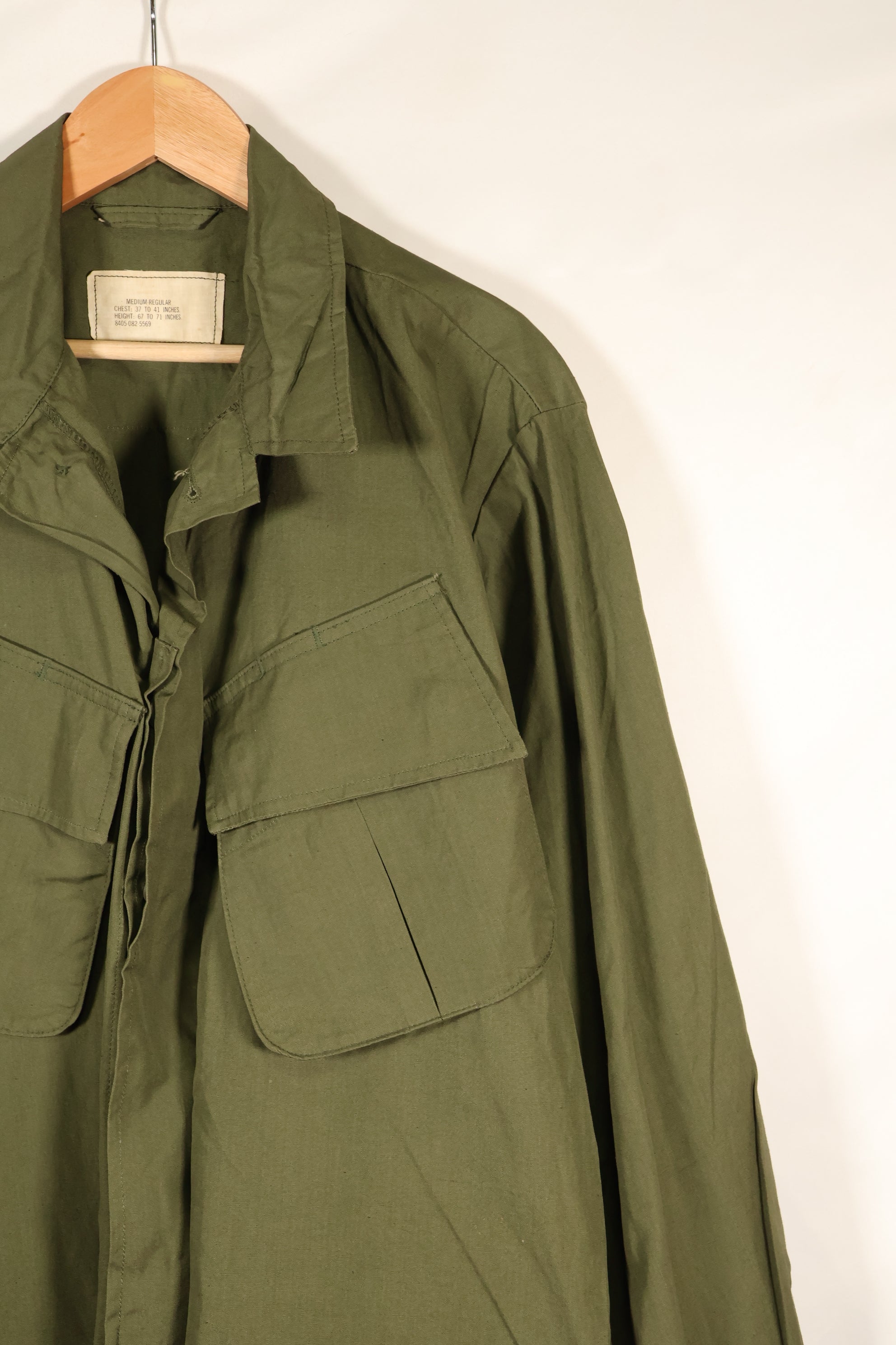 1966-67 Contract M-R 3rd Model Jungle Fatigue Jacket, almost never used, good condition.