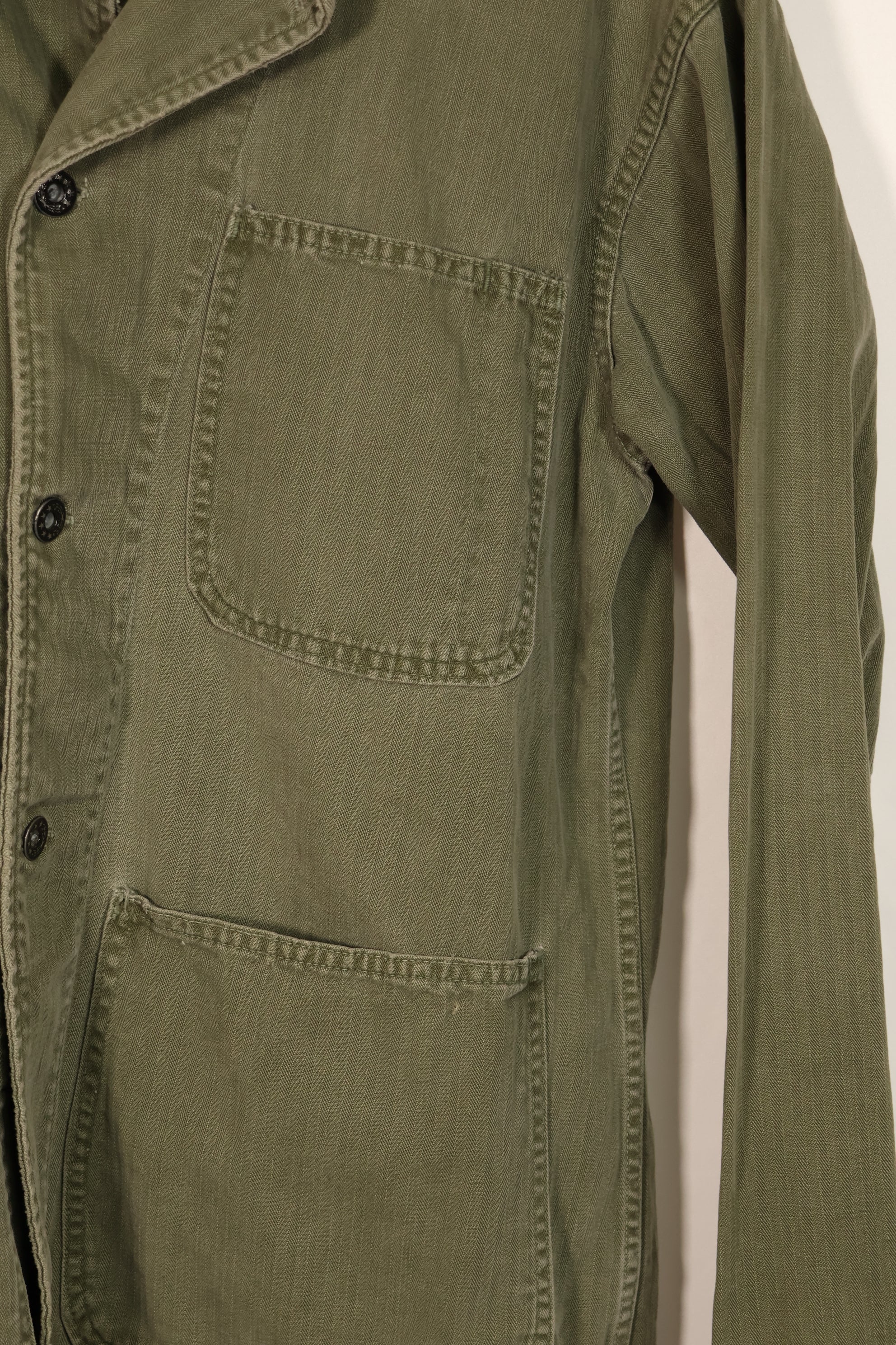 実物　アメリカ海軍　USN　M41 HBT ユーティリティジャケット　中古品