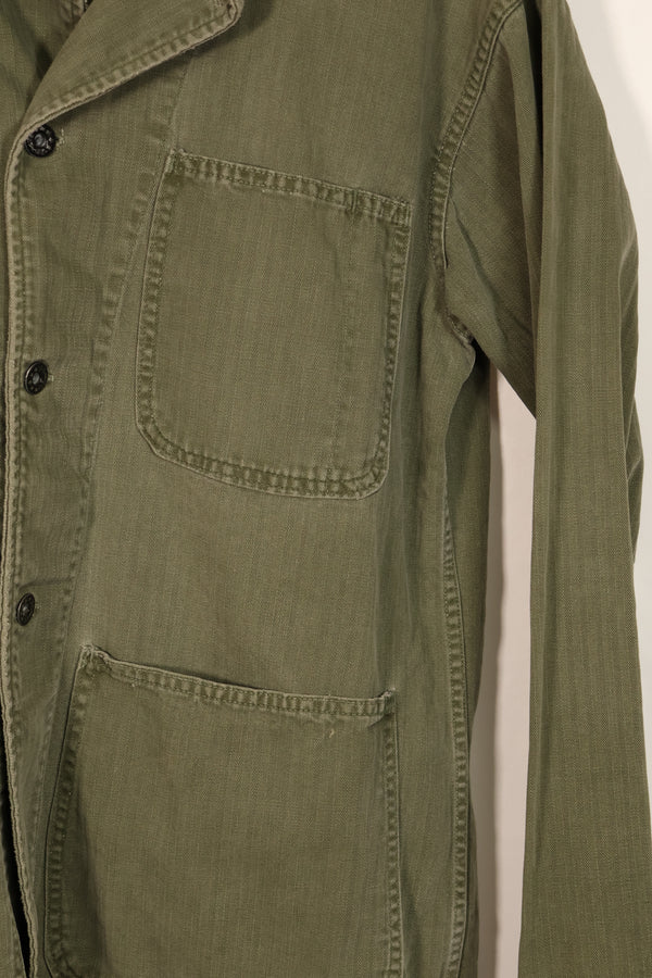 実物　アメリカ海軍　USN　M41 HBT ユーティリティジャケット　中古品