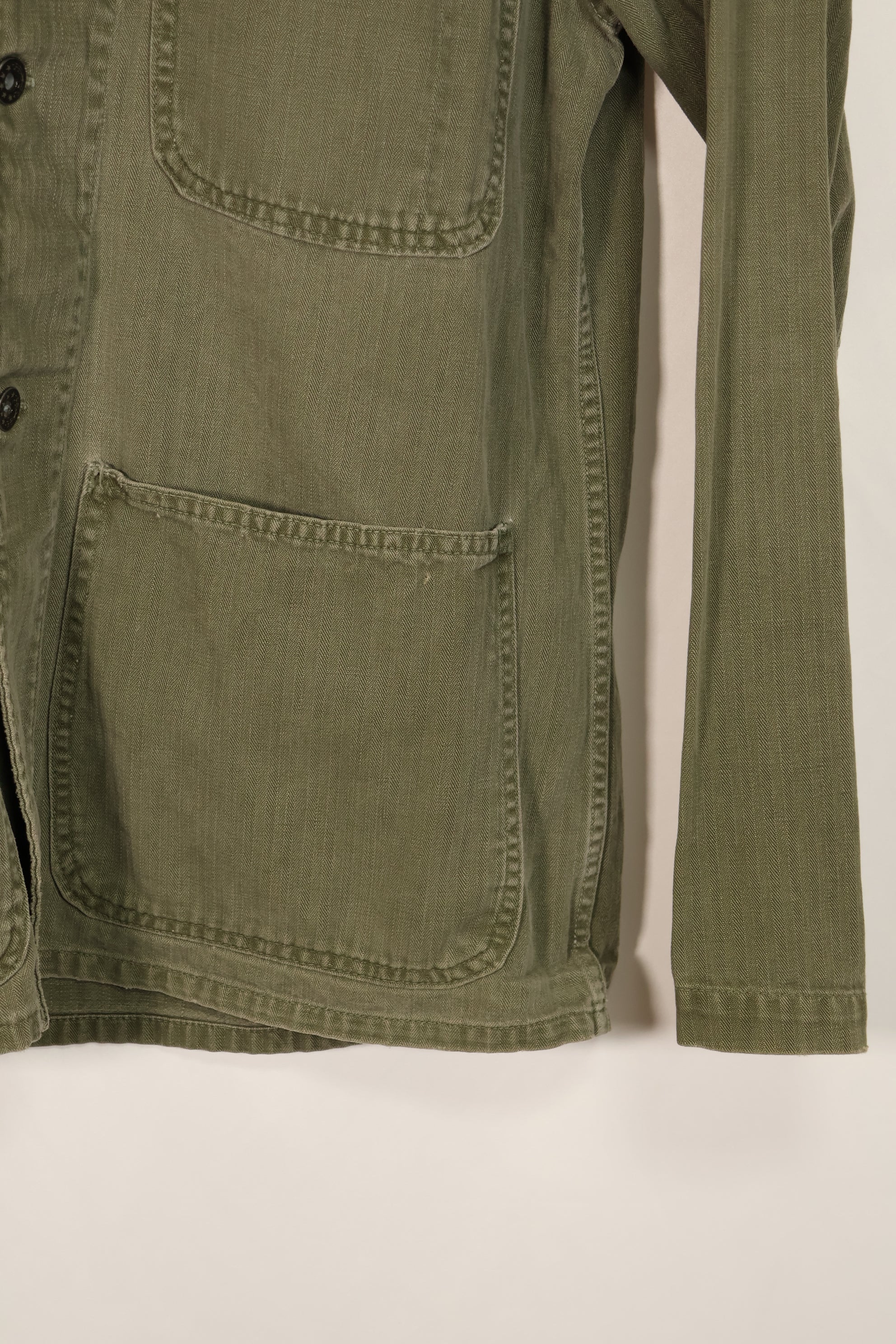 実物　アメリカ海軍　USN　M41 HBT ユーティリティジャケット　中古品