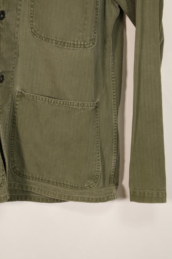 実物　アメリカ海軍　USN　M41 HBT ユーティリティジャケット　中古品