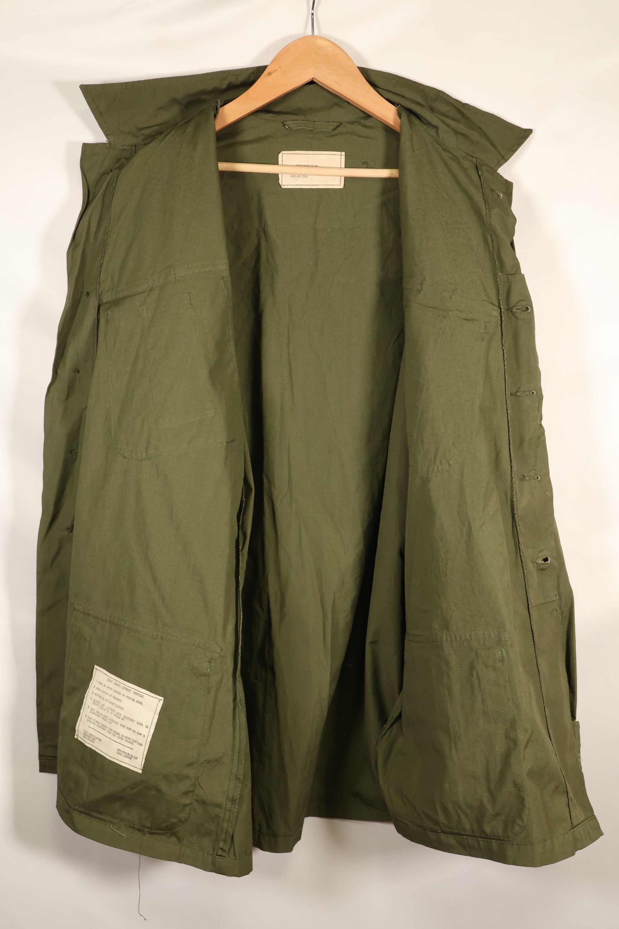 1966-67 Contract M-R 3rd Model Jungle Fatigue Jacket, almost never used, good condition.