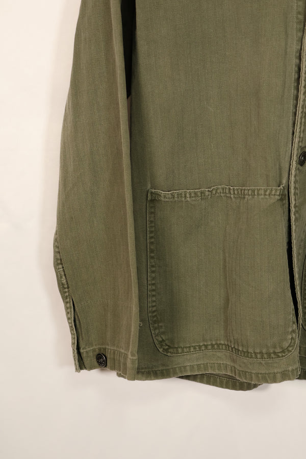 実物　アメリカ海軍　USN　M41 HBT ユーティリティジャケット　中古品