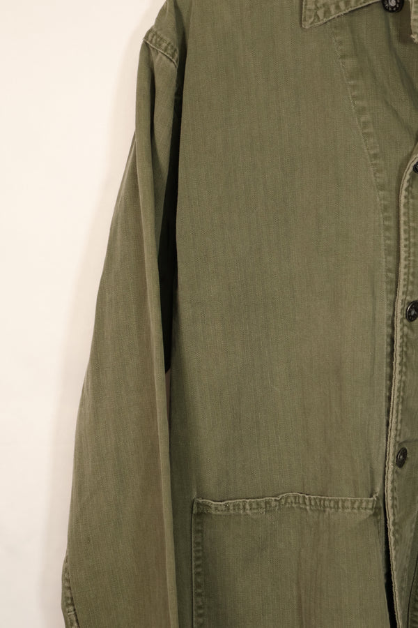 実物　アメリカ海軍　USN　M41 HBT ユーティリティジャケット　中古品