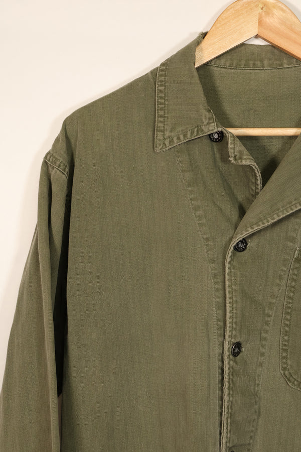 実物　アメリカ海軍　USN　M41 HBT ユーティリティジャケット　中古品