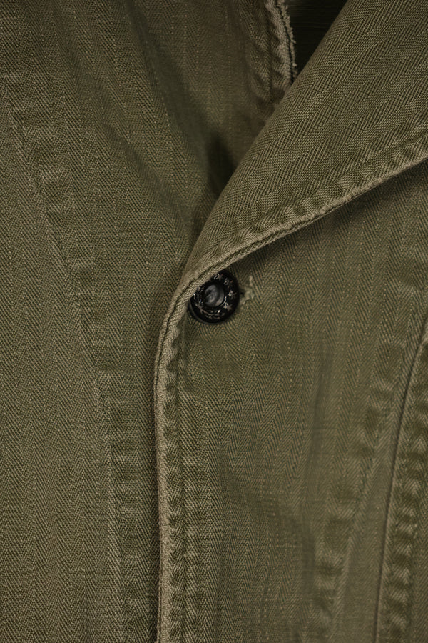 実物　アメリカ海軍　USN　M41 HBT ユーティリティジャケット　中古品