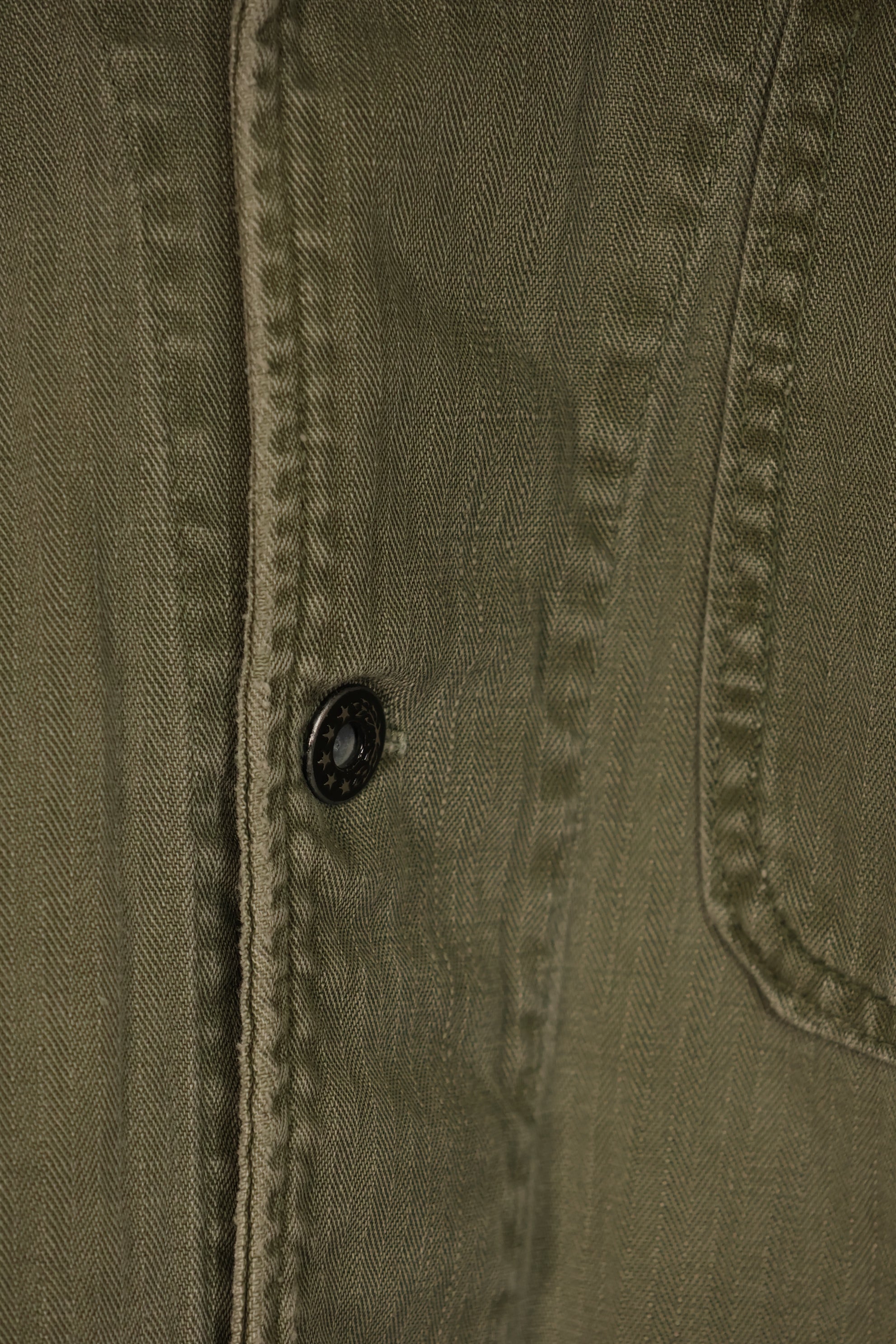 実物　アメリカ海軍　USN　M41 HBT ユーティリティジャケット　中古品