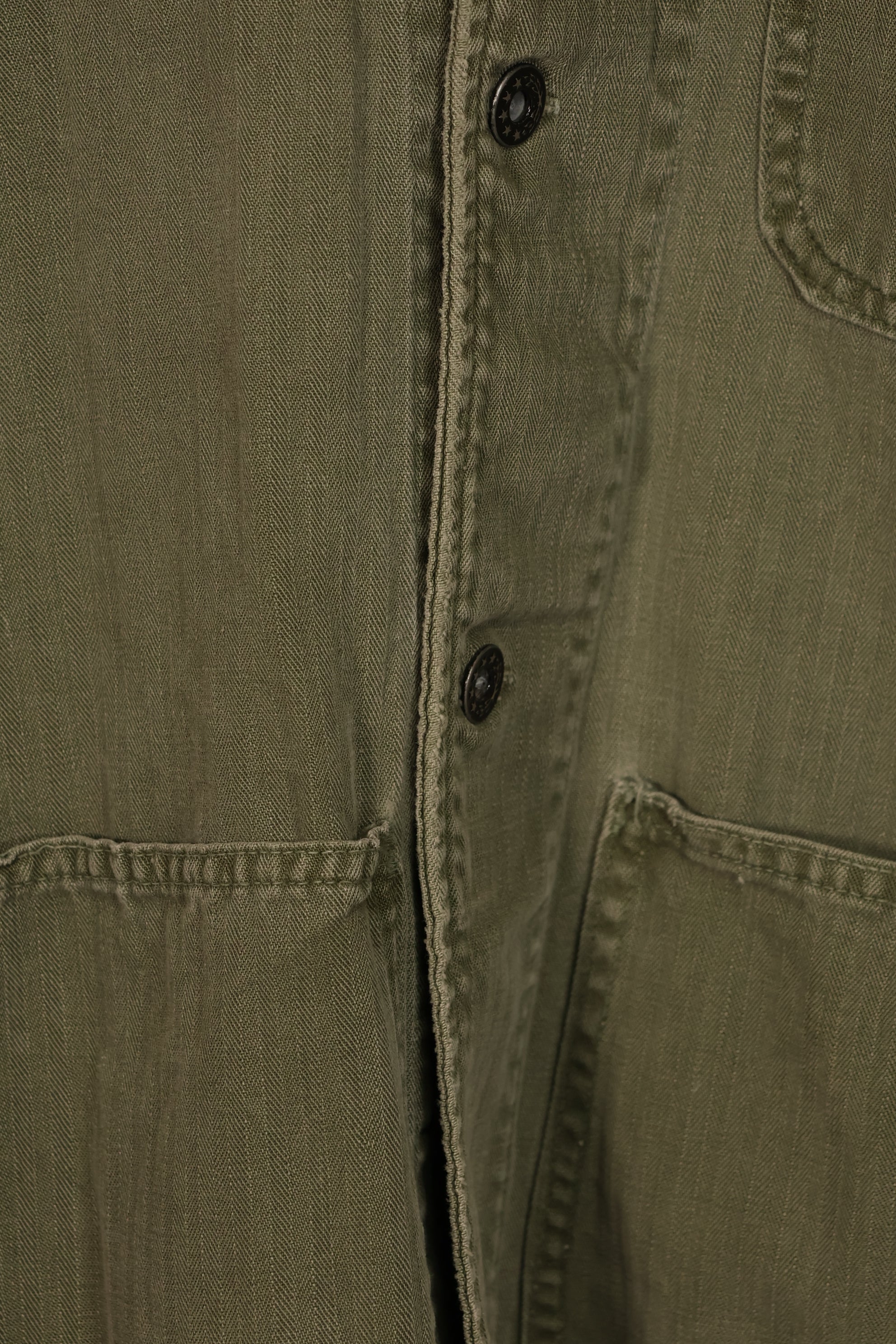 実物　アメリカ海軍　USN　M41 HBT ユーティリティジャケット　中古品