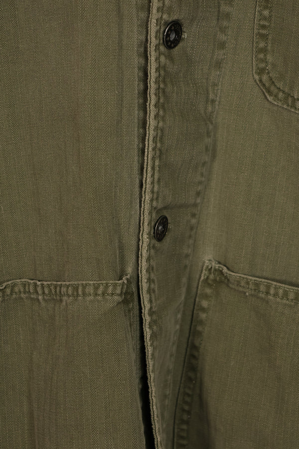 実物　アメリカ海軍　USN　M41 HBT ユーティリティジャケット　中古品