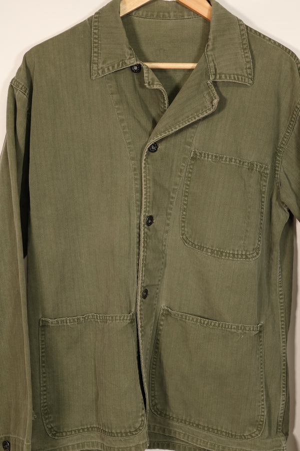 実物　アメリカ海軍　USN　M41 HBT ユーティリティジャケット　中古品