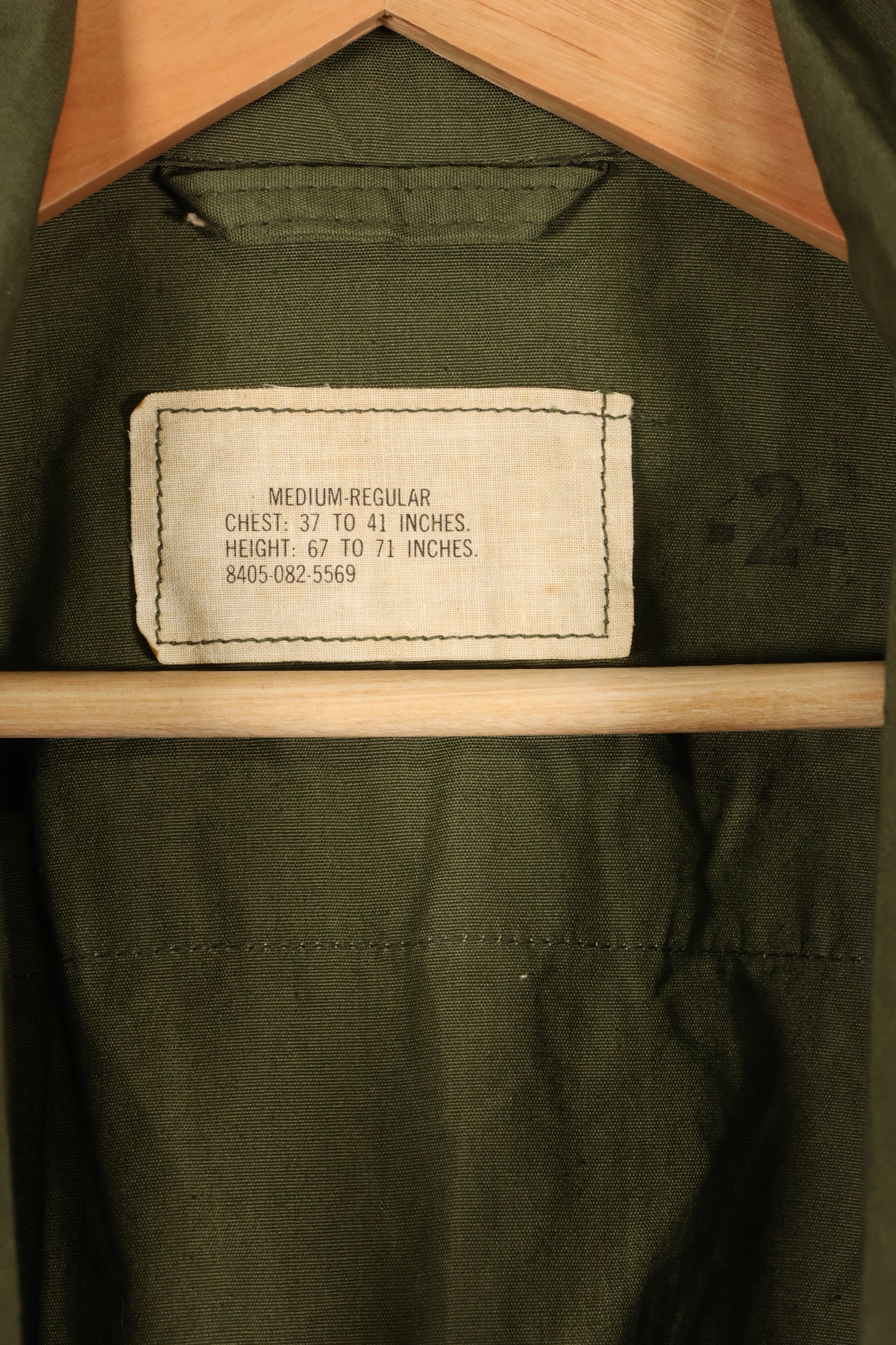 1966-67 Contract M-R 3rd Model Jungle Fatigue Jacket, almost never used, good condition.