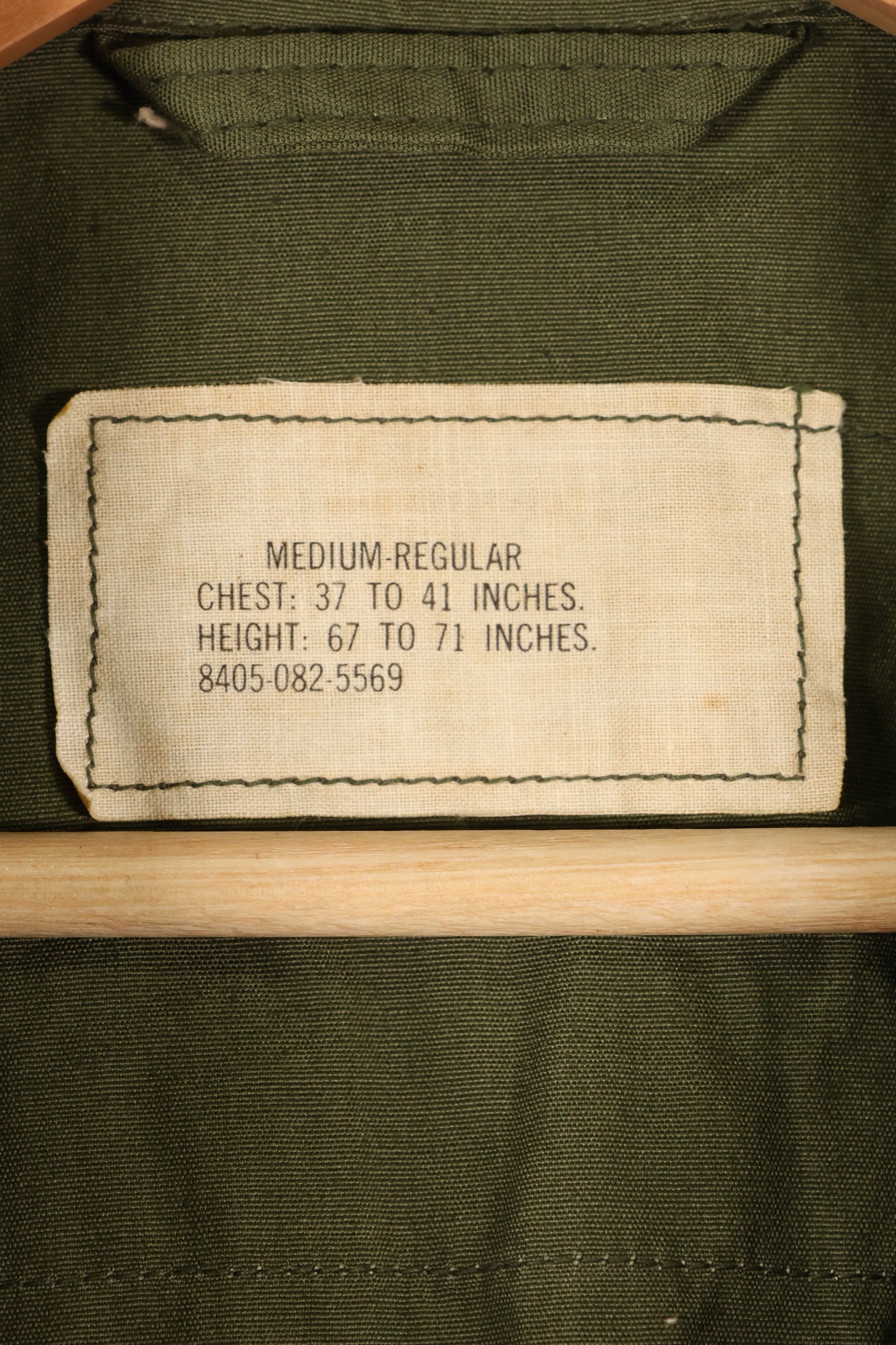 1966-67 Contract M-R 3rd Model Jungle Fatigue Jacket, almost never used, good condition.