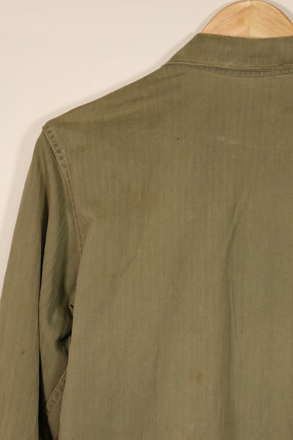 実物　アメリカ海兵隊　USMC M44　HBT　ユーティリティジャケット　中古品