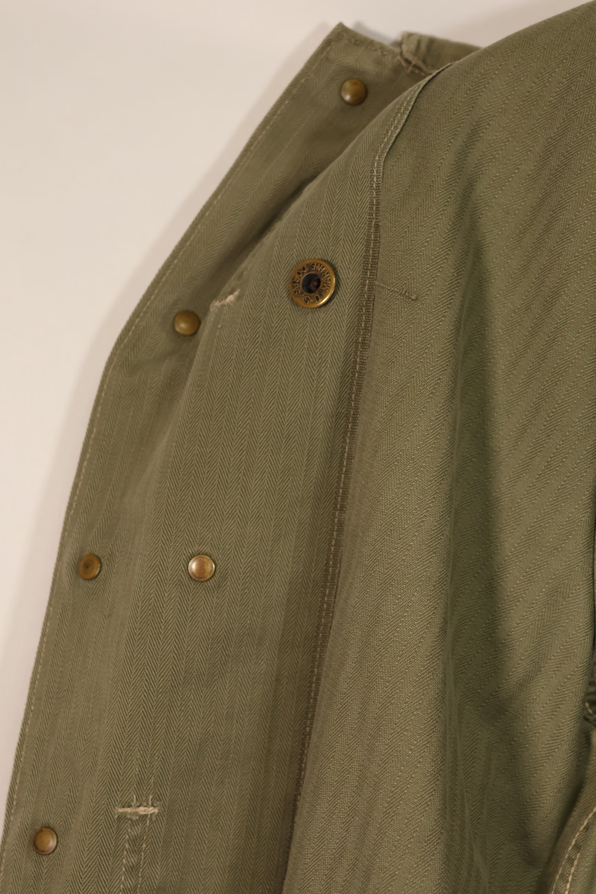 実物　アメリカ海兵隊　USMC M44　HBT　ユーティリティジャケット　中古品