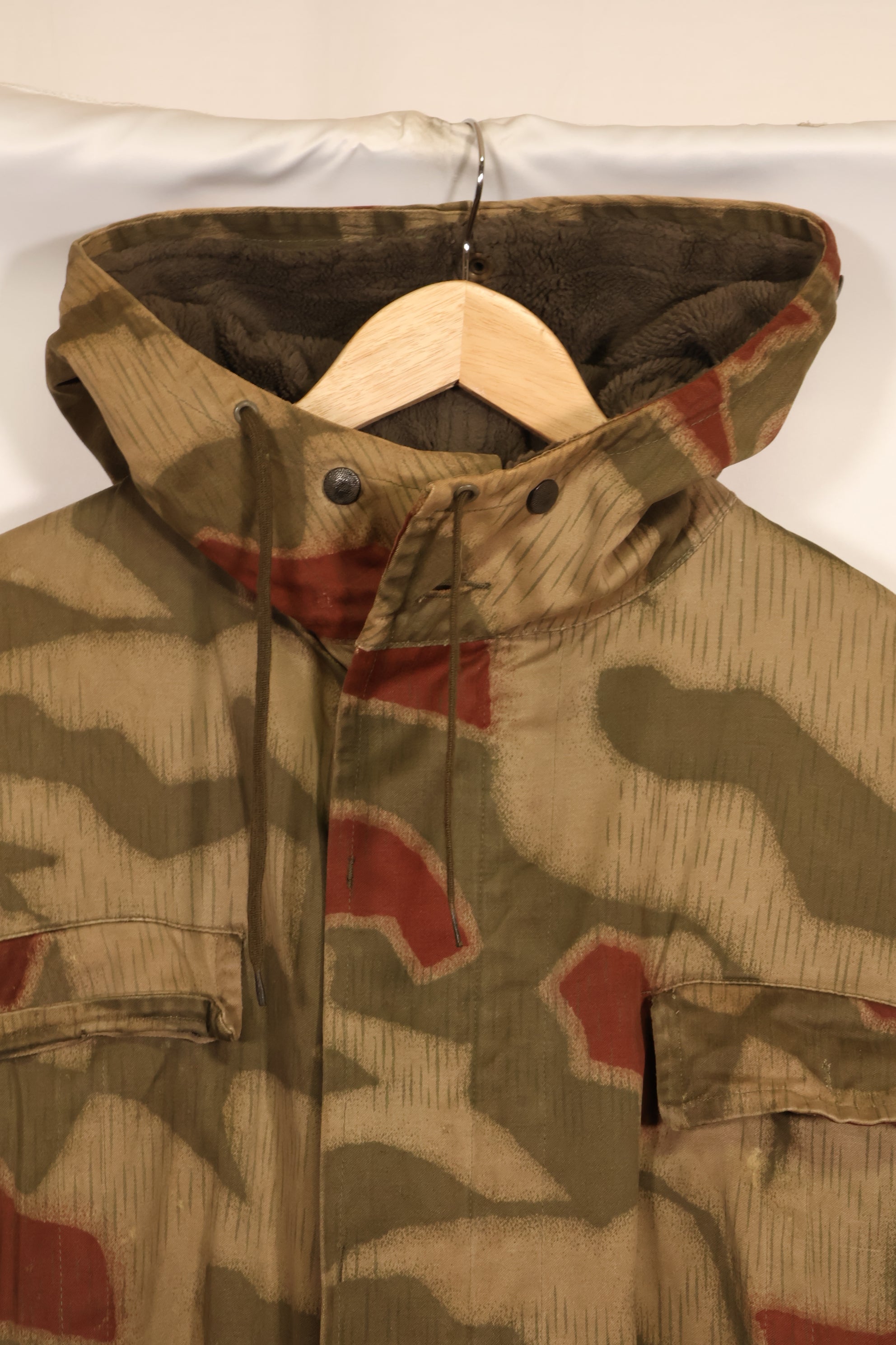 1960年代〜70年代　西ドイツ　BGS　タン&ウォーター迷彩　フィールドパーカー　ライナー付　中古品