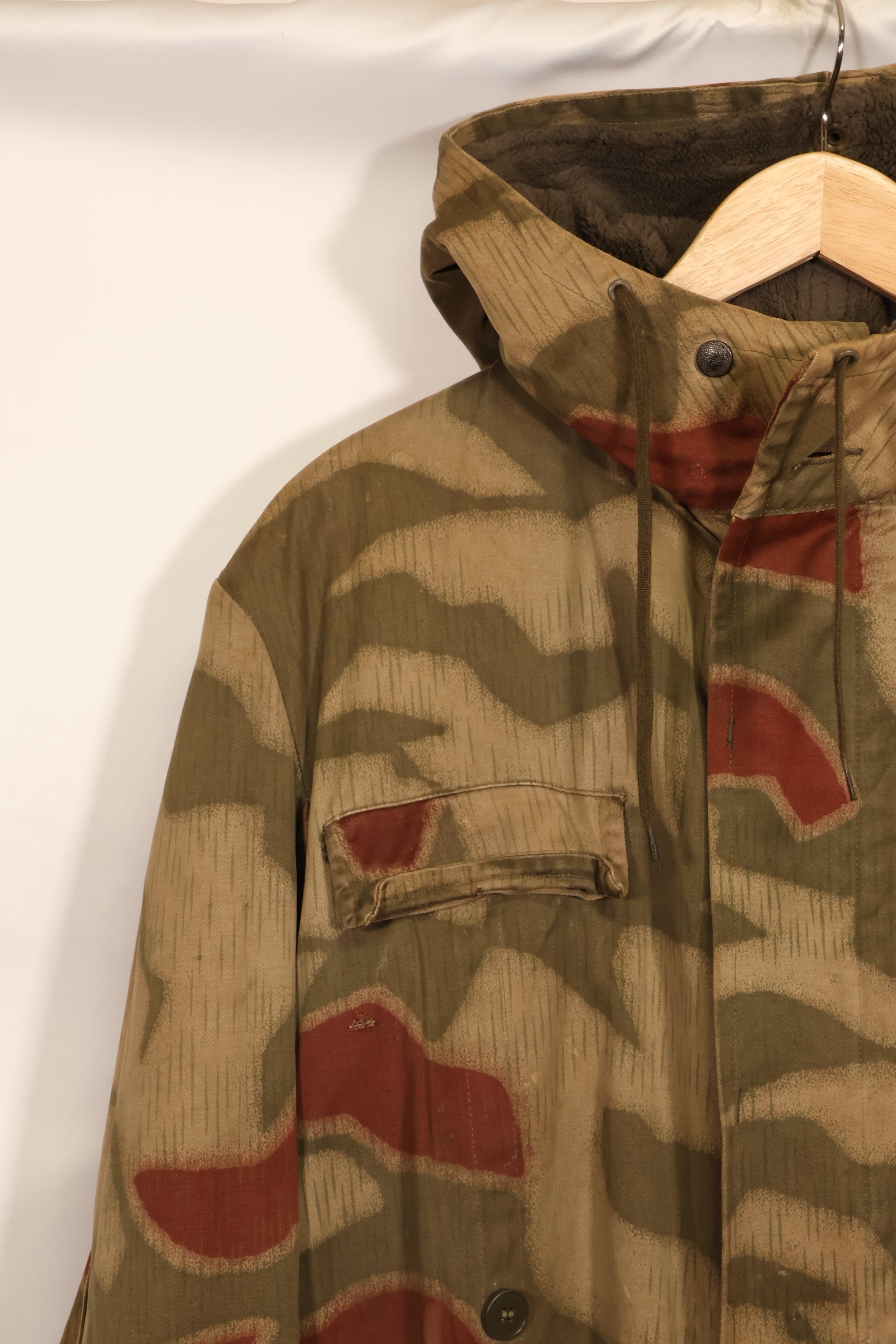 1960年代〜70年代　西ドイツ　BGS　タン&ウォーター迷彩　フィールドパーカー　ライナー付　中古品