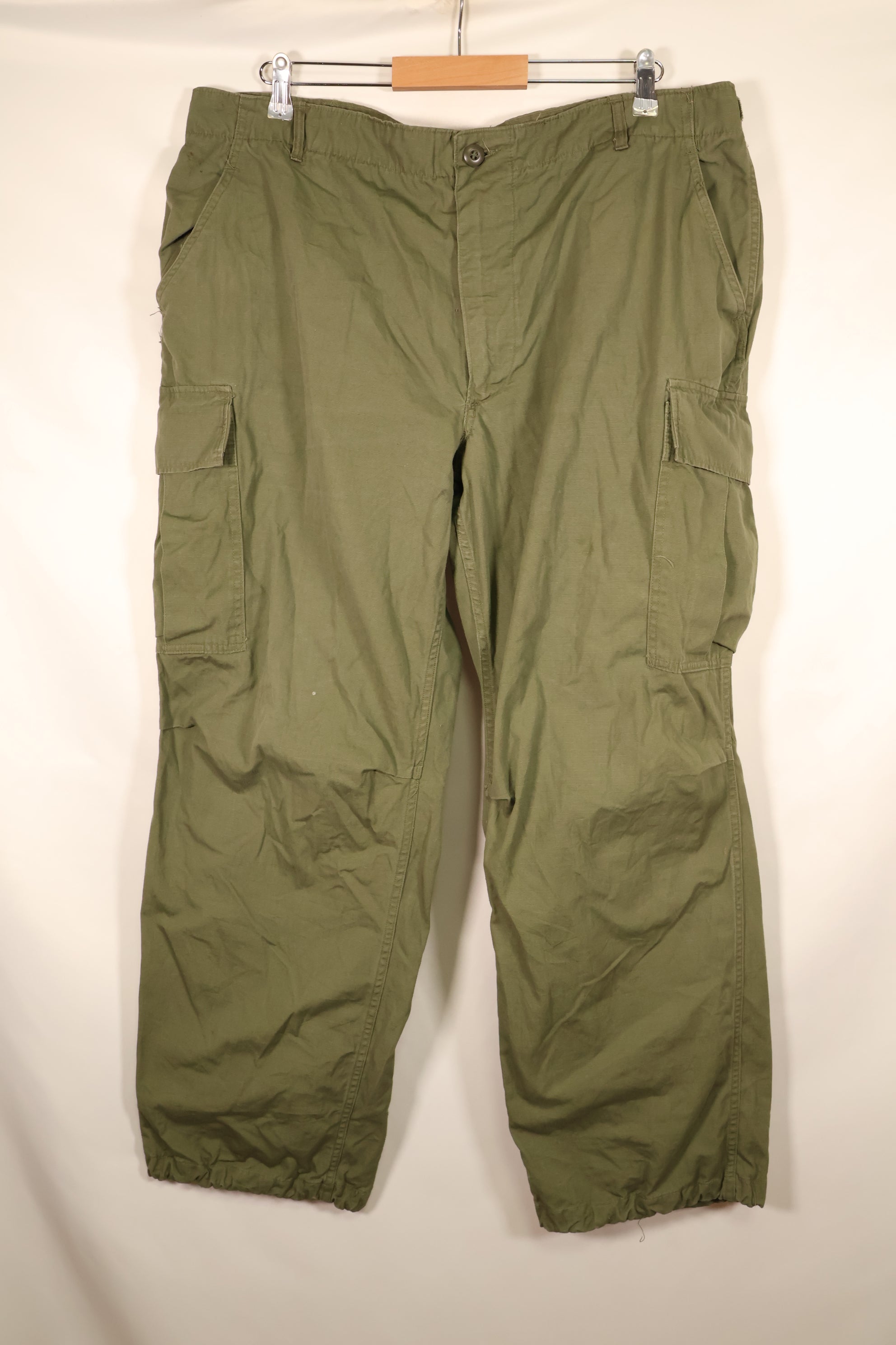 Circa 1968: X-L-R 4th Model Jungle Fatigue Pants, Largest Size, Used