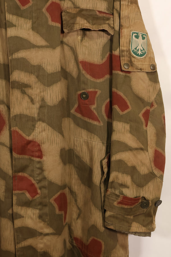 1960年代〜70年代　西ドイツ　BGS　タン&ウォーター迷彩　フィールドパーカー　ライナー付　中古品