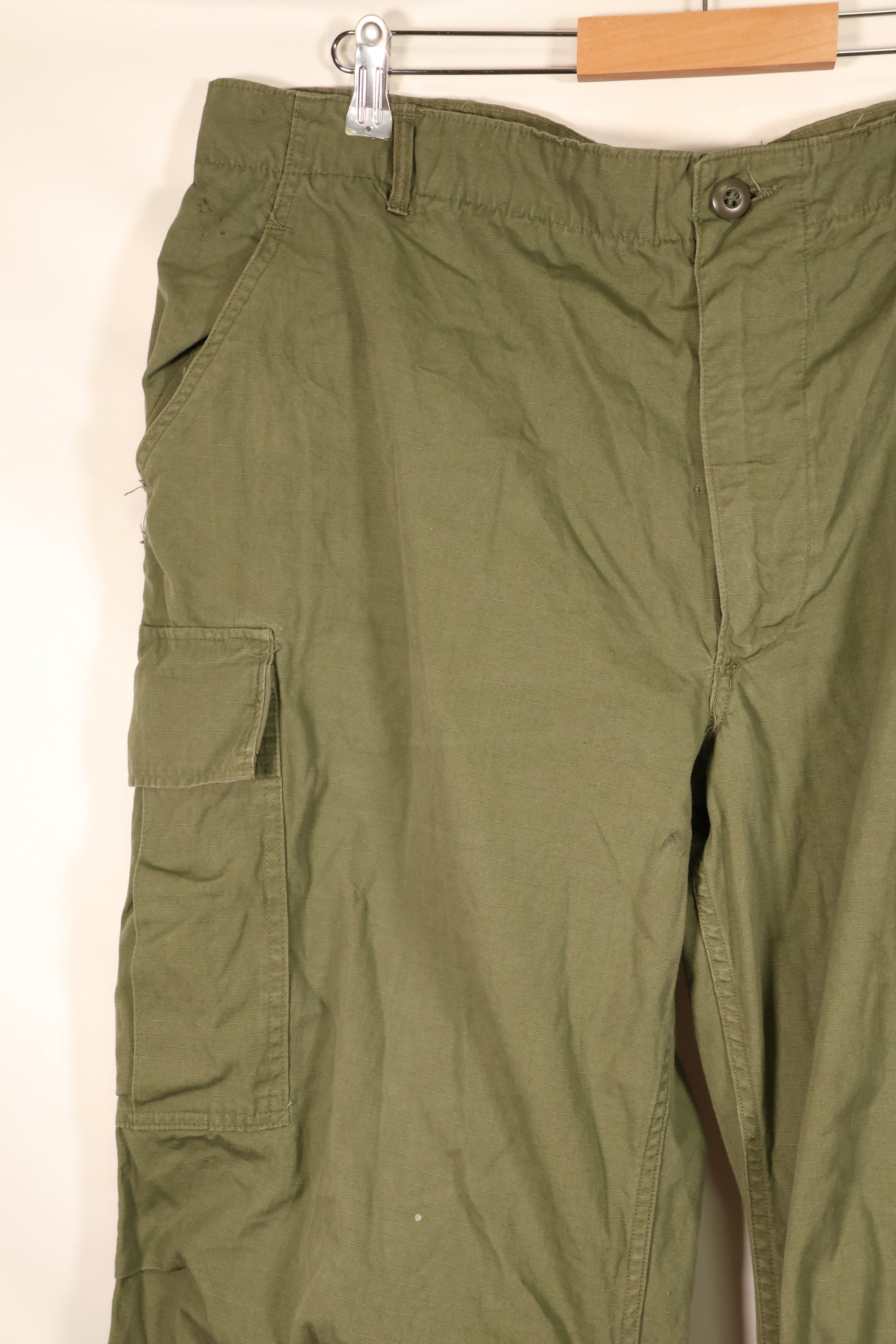 Circa 1968: X-L-R 4th Model Jungle Fatigue Pants, Largest Size, Used