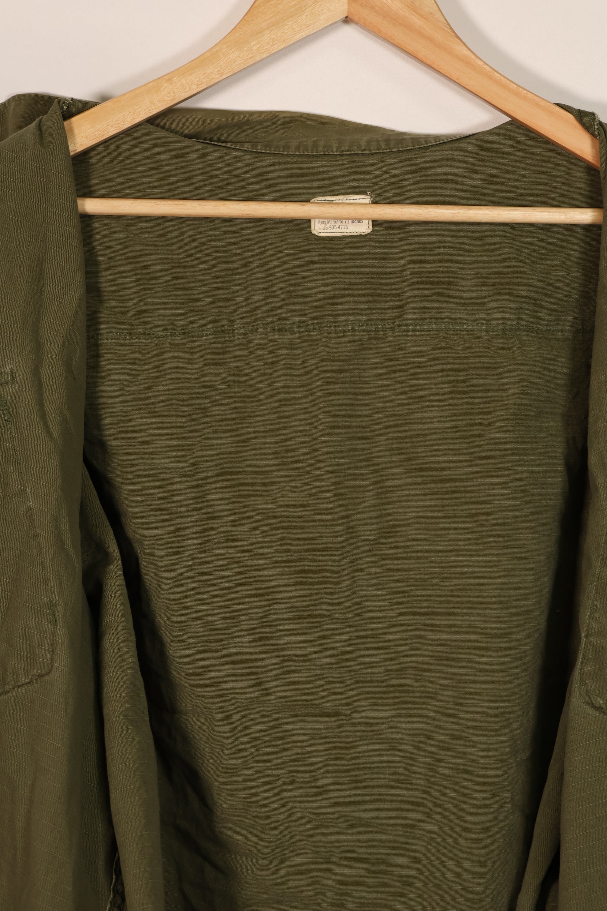 実物　1969年製　4th Model ジャングルファティーグ　ジャケット　X-L-R 大きめサイズ　中古品