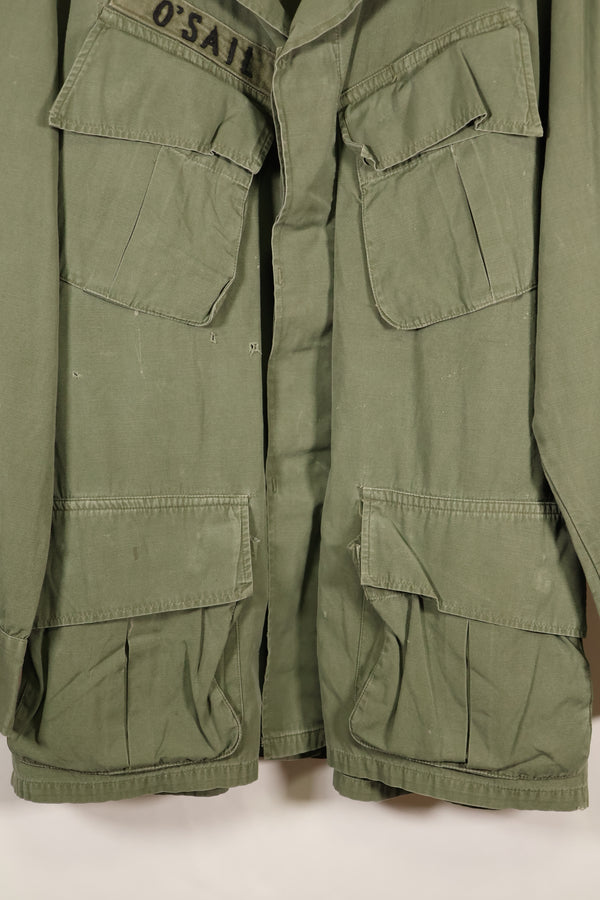 1967 Contract M-S Non Ripstop 3rd Model Jungle Fatigue Jacket with Tape Used