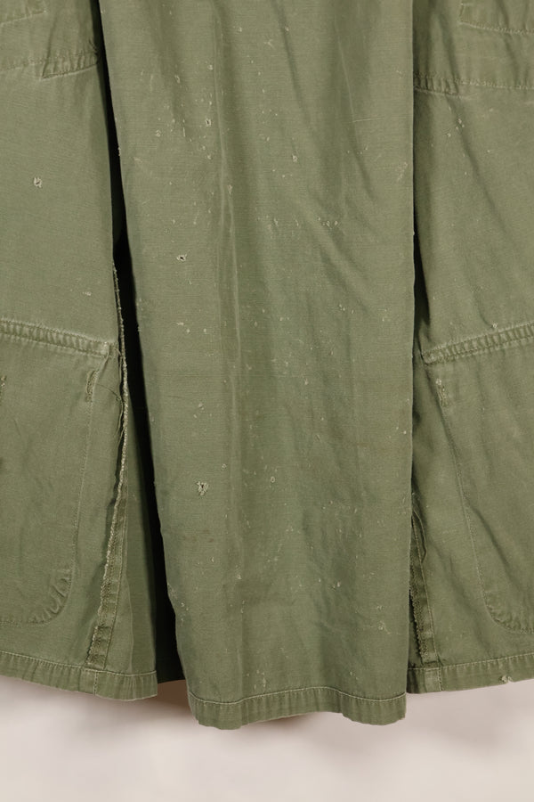 1967 Contract M-S Non Ripstop 3rd Model Jungle Fatigue Jacket with Tape Used