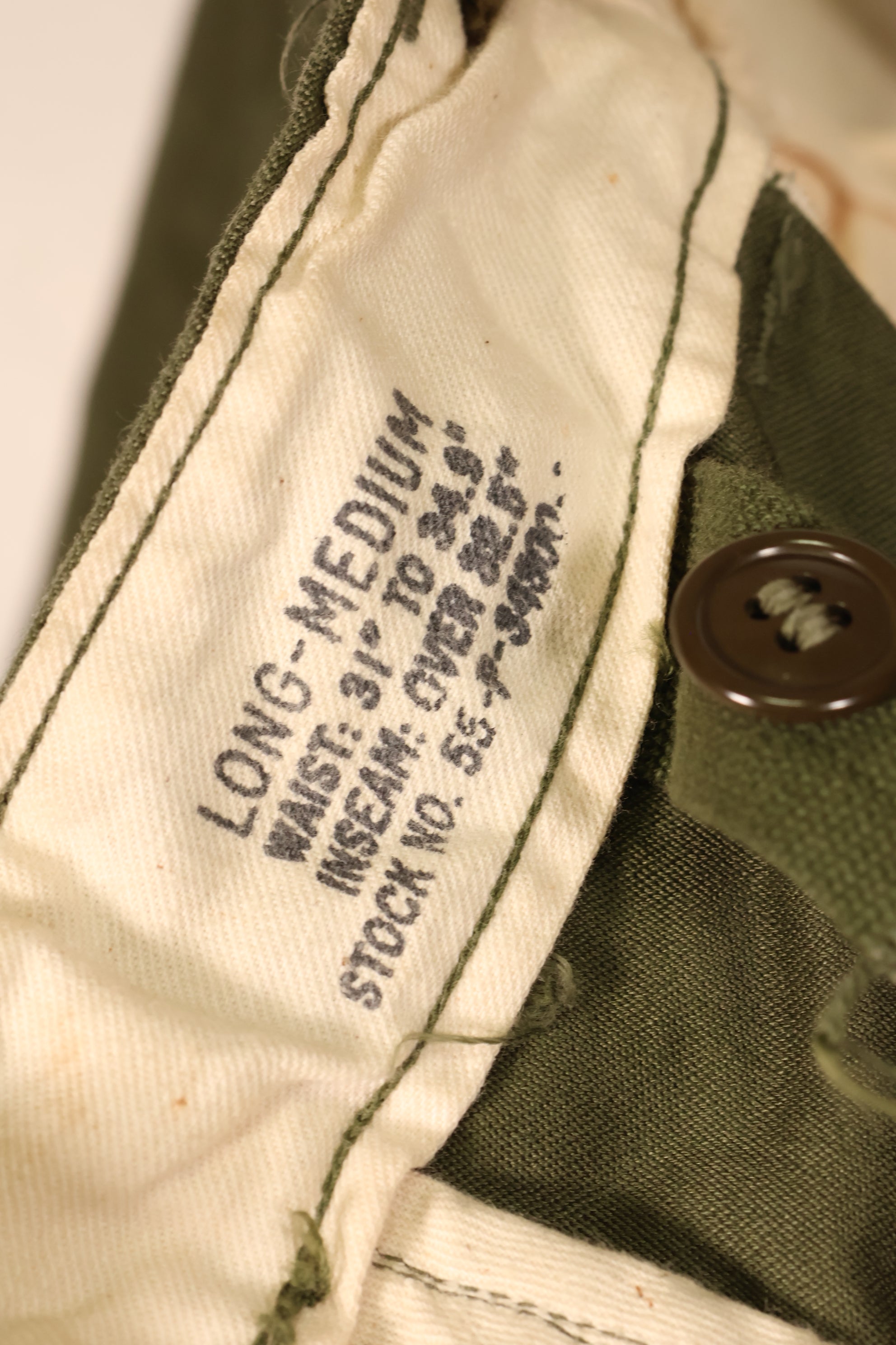 1952年契約　M-L　アメリカ軍　M-1951　フィールドパンツ　M51パンツ　中古品